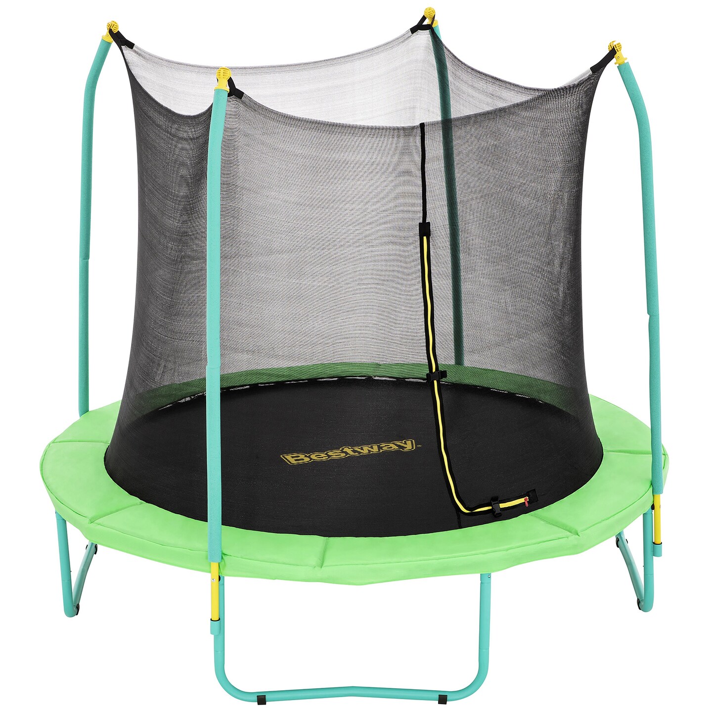 Bestway: Xtreme Air Trampoline - 8 Foot - Green, Enclosure Net, Padded Poles, Outdoor-Backyard Bouncing-Jumping Play, 175lb Cap, Adult-Teens-Kids 6+