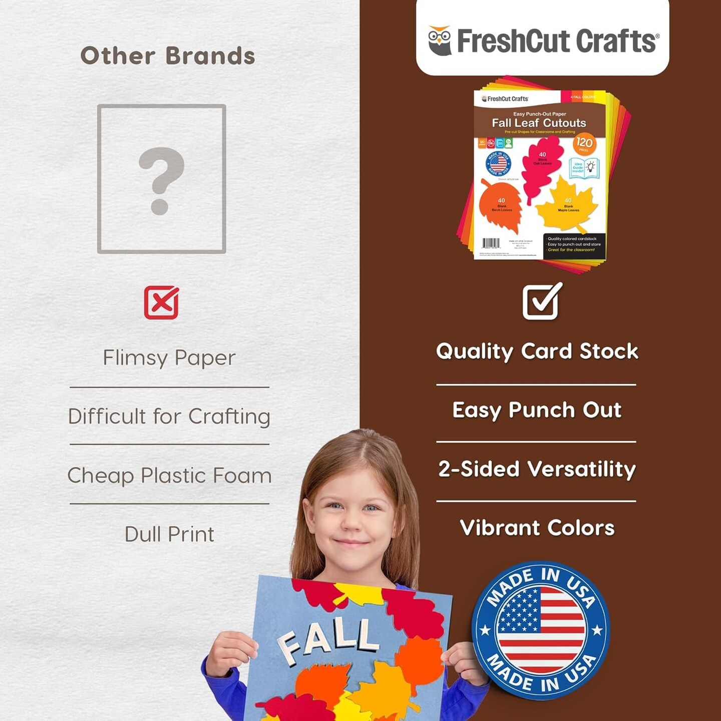 20 Pieces Fall Leaf Paper Cutouts