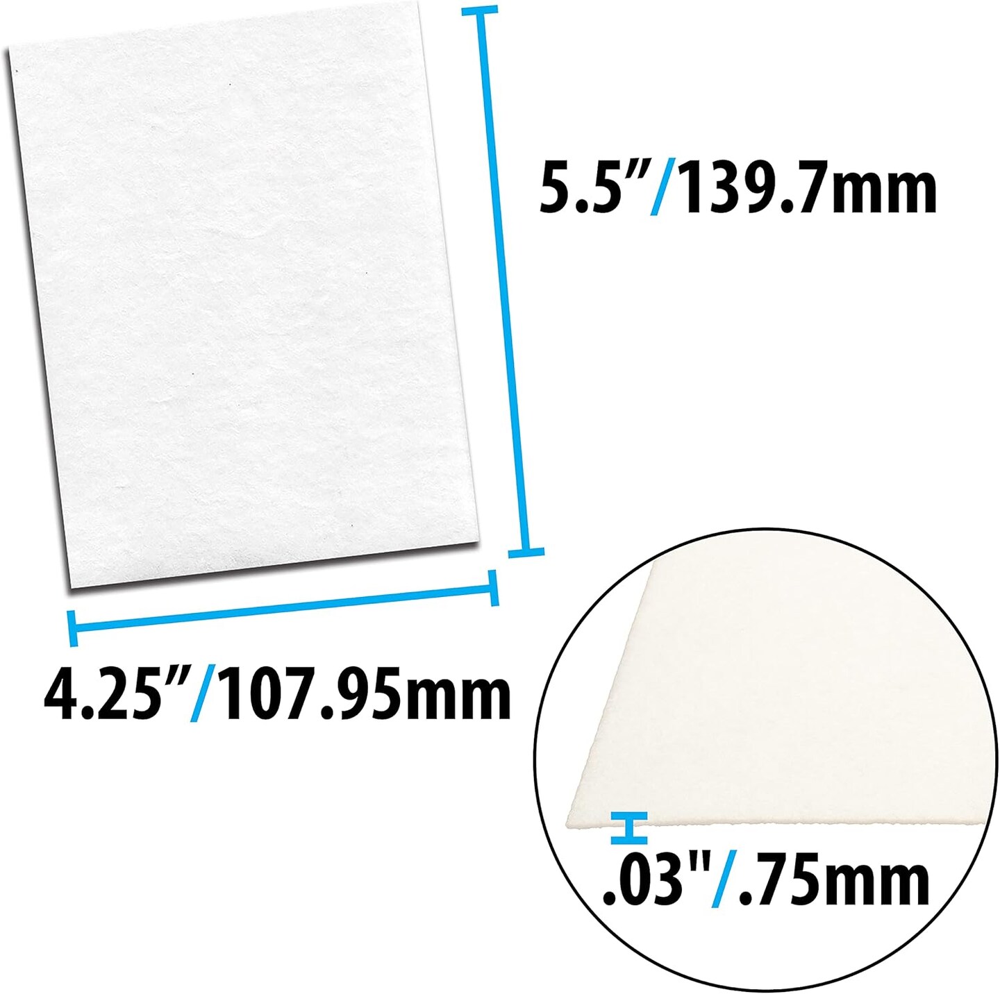 The Beadsmith Beading Foundation &#x2013; 4.25 x 5.5 inches &#x2013; White Fabric &#x2013; 1 Sheet &#x2013; Made in The USA &#x2013; Stiff &#x26; Durable Material Used for Bead &#x26; Stitch Embroidery, cabochon Beading and Sewing