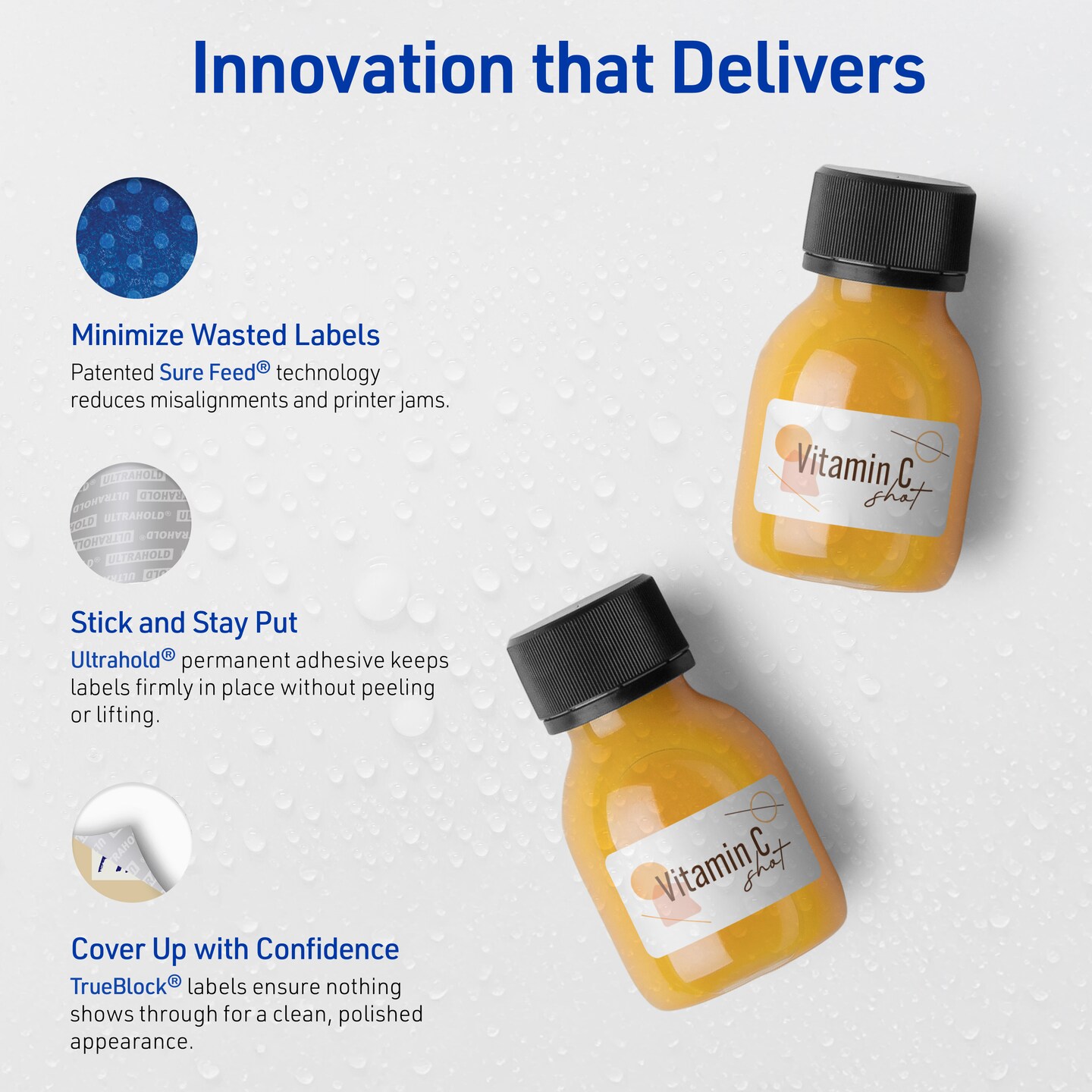 Avery Outdoor Waterproof Labels, 1&#x22; x 1.5&#x22; Rectangle