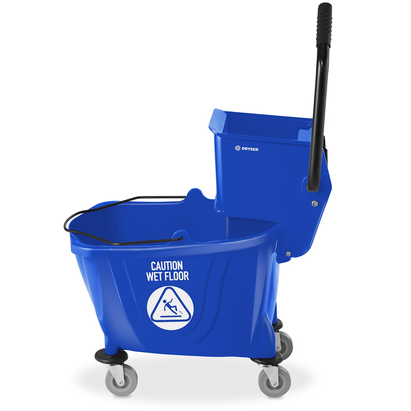 Dryser Commercial Side Press Wringer Combo Mop Bucket, 33 Quart