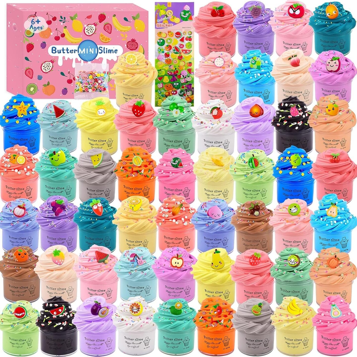Slime Kit with 54 Pack Mini Butter Slime