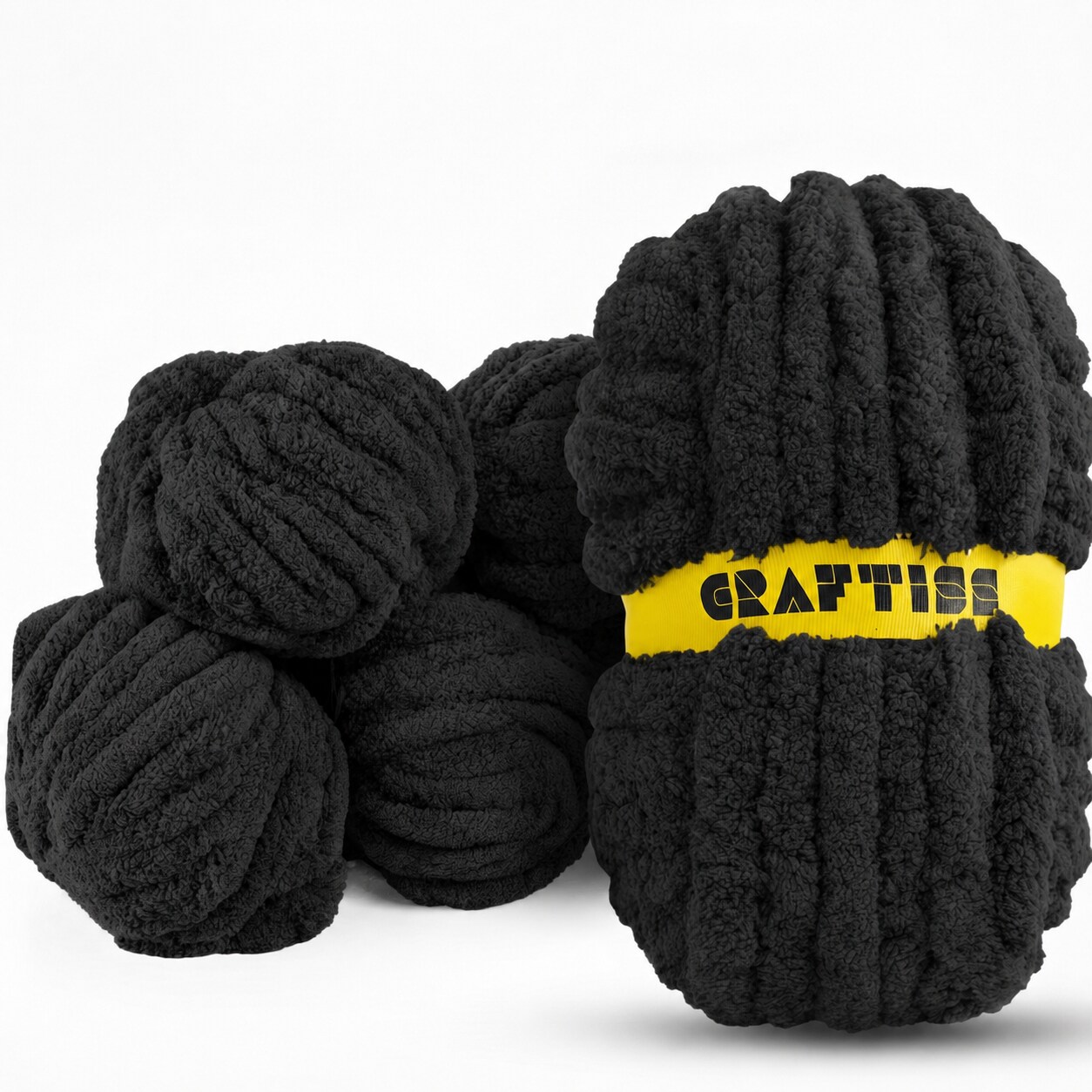 Chunky Chenille Yarn for Crocheting in Rolls - Jumbo 7 Weight (27