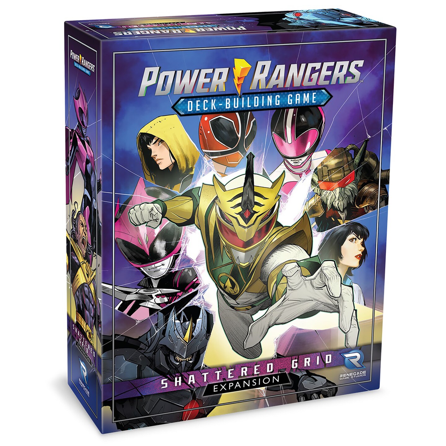 Power Rangers Deck-Building Game: Shattered Grid Expansion - New Content, Time Travel, Alternate Universes &#x26; More! Ages 14+, 2-4 Players, 30-70 Min
