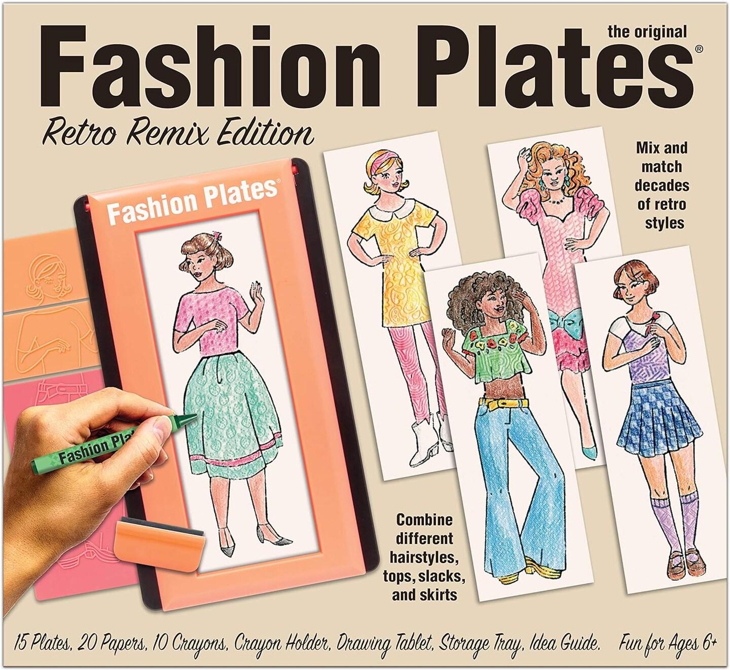 The Original Fashion Plates Retro Remix Edition Drawing Set | Michaels