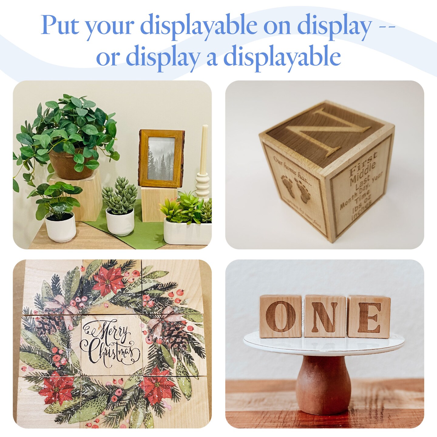 Wood Craft Cubes, Multiple Sizes, Small Blocks, Crafts &#x26; D&#xE9;cor | Woodpeckers