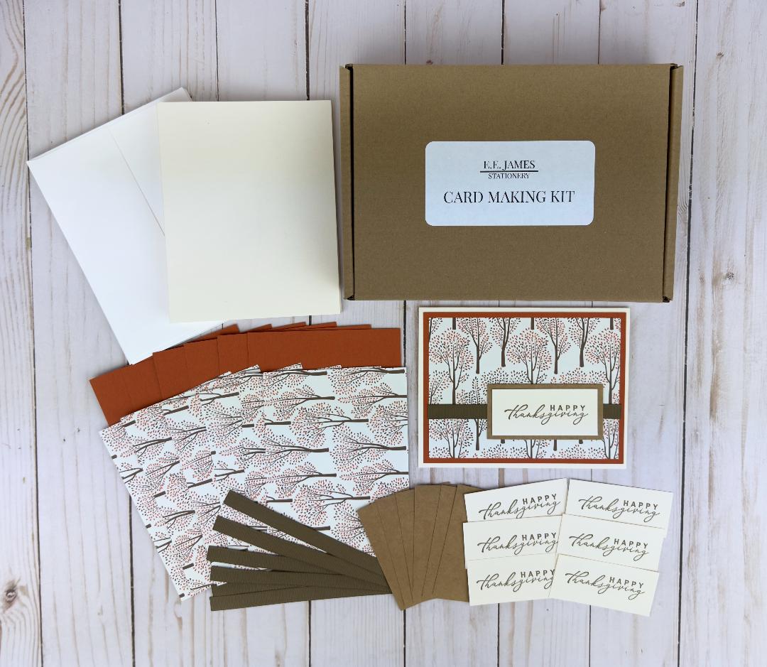 Thanksgiving Card Making Kit for Adults, DIY Card Kit to Make Your Own ...