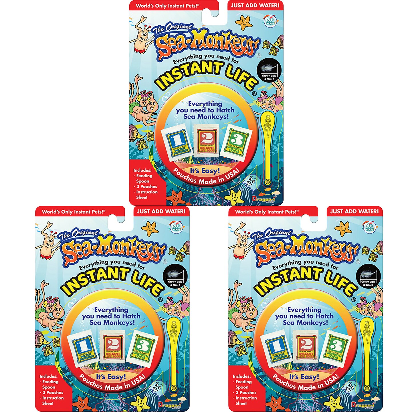 The Original Sea-Monkeys Instant Life Kit - 3 Pack