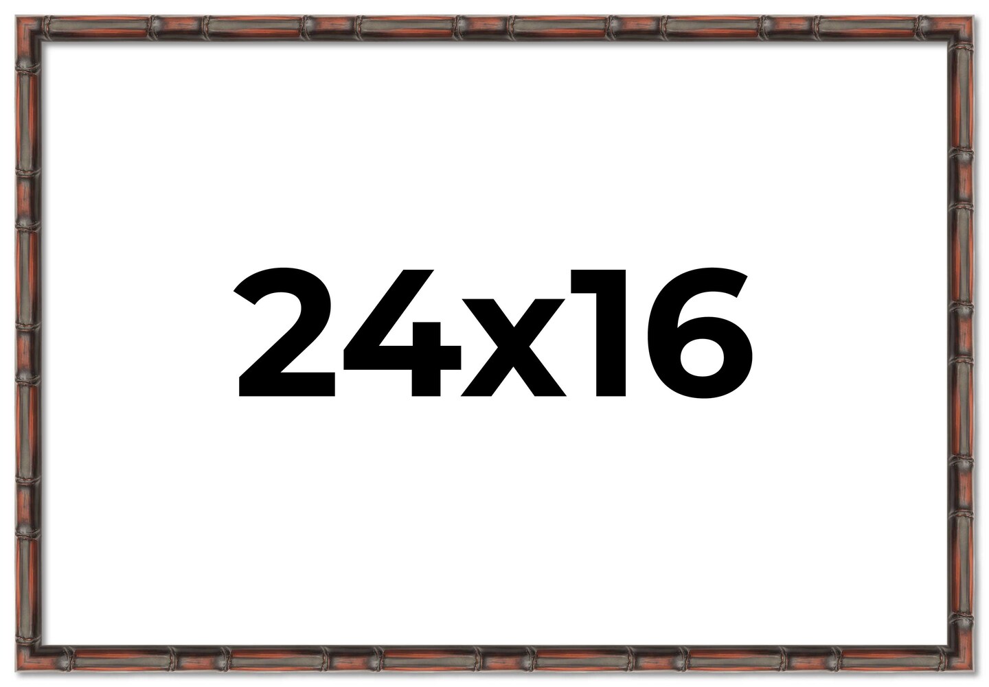 24x16 Bamboo Picture Frame with UV-Resistant Acrylic &#x26; Acid Free Backing, Available in  4 Finishes - Brown, Black, Gold, and Natural