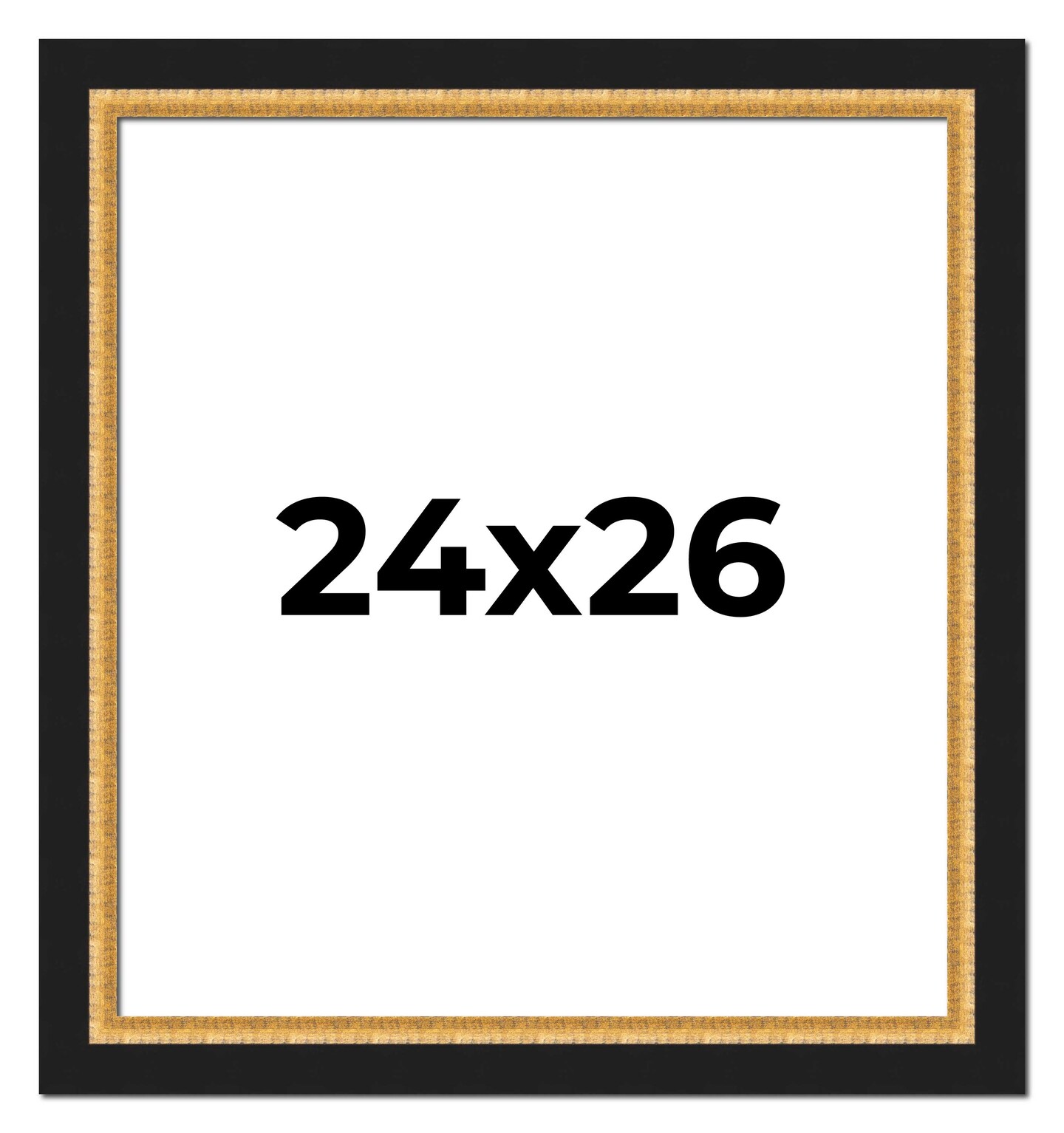 24x26 Embellished Picture Frame with UV-Resistant Acrylic &#x26; Acid Free Backing, Available in 3 Finishes - Black, Brown, Gold