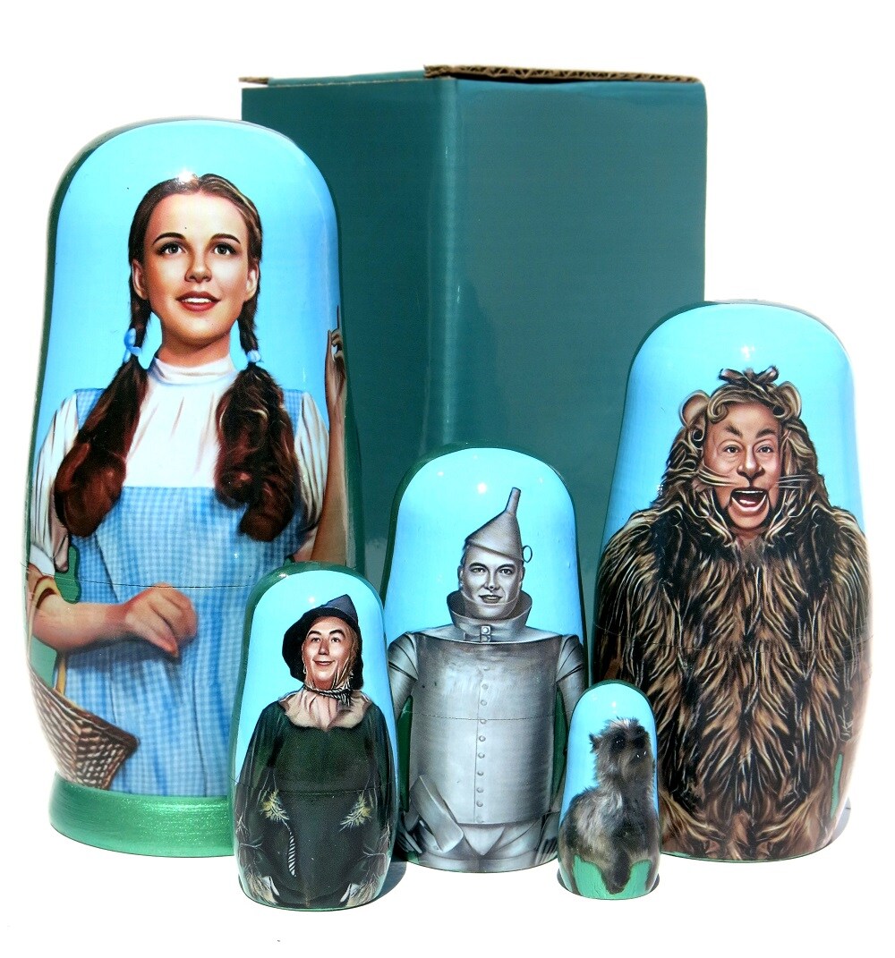 Wizard of Oz 5 Piece Nesting Doll - Traditional Original Style