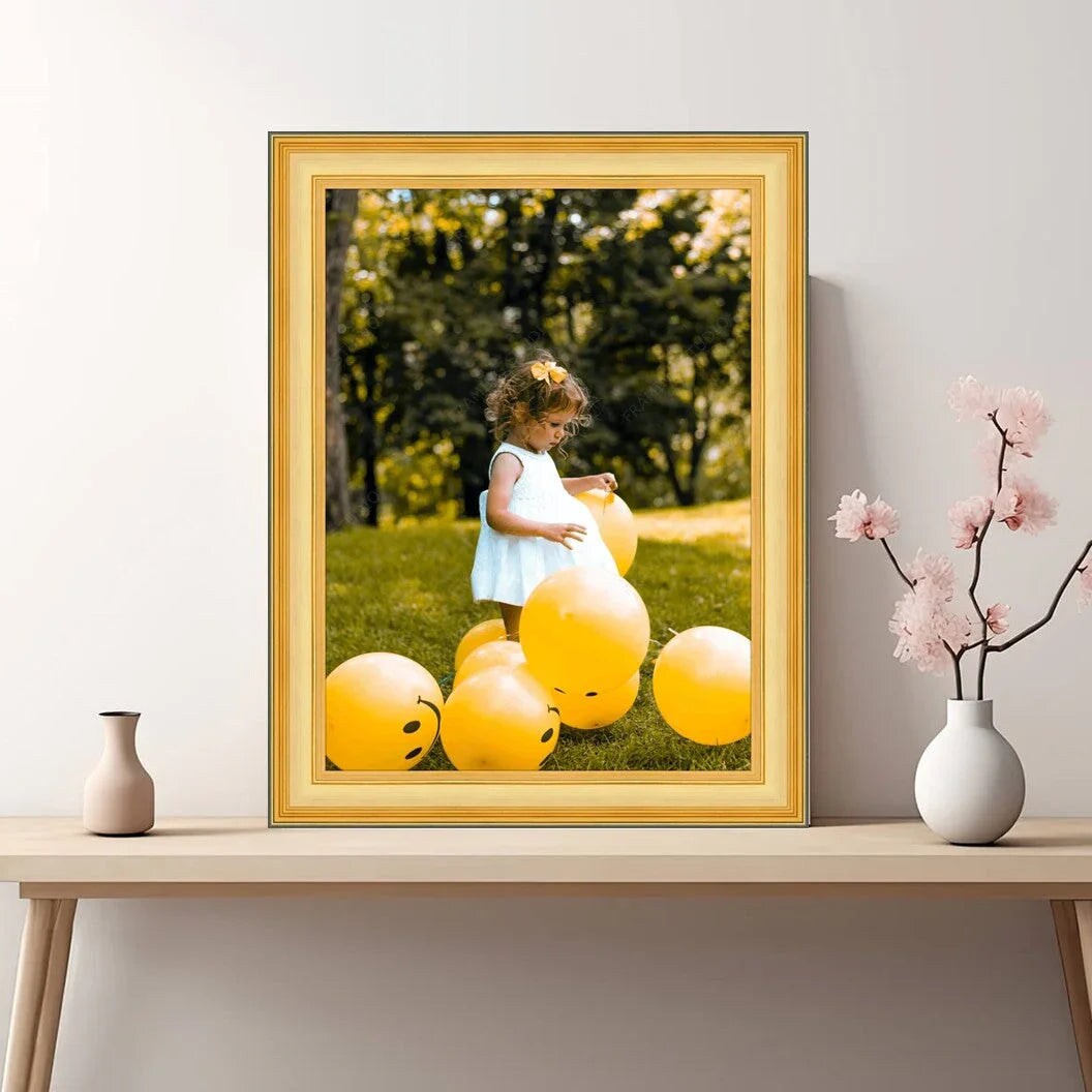 Vintage Gold 14x18 Ornate Picture Frame - Wall Hanging