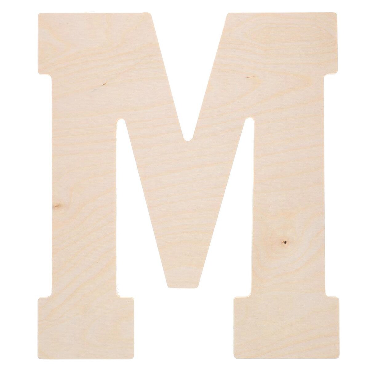 Good Wood By Leisure Arts Letter 13&#x22; M, Wooden Letters, Wood Letters, Wooden Letters Wall Decor, Large Letters 13 Inch, Small For Crafts
