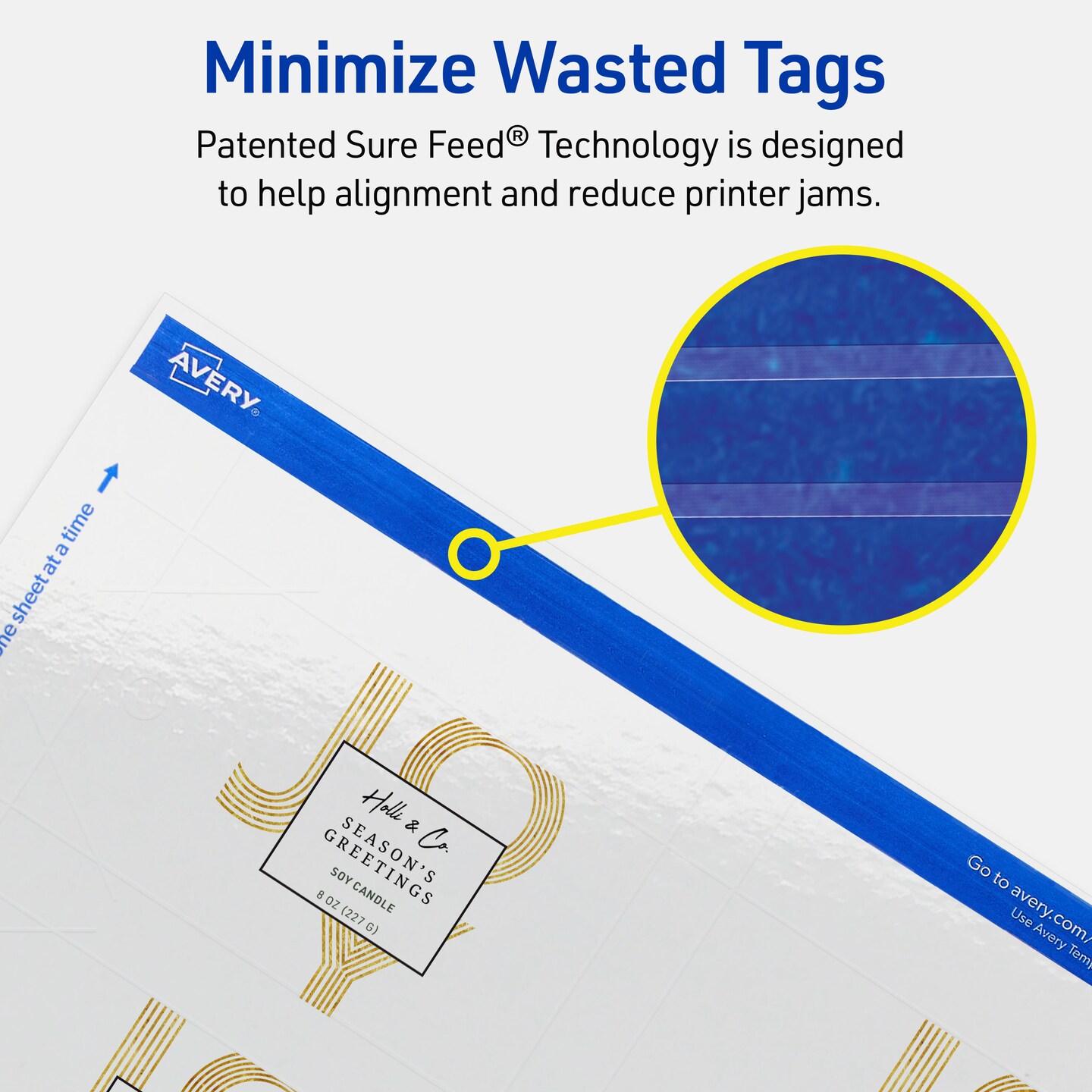 2&#x22; x 3-1/2&#x22; Rectangular Banner, Glossy White Printable Tags