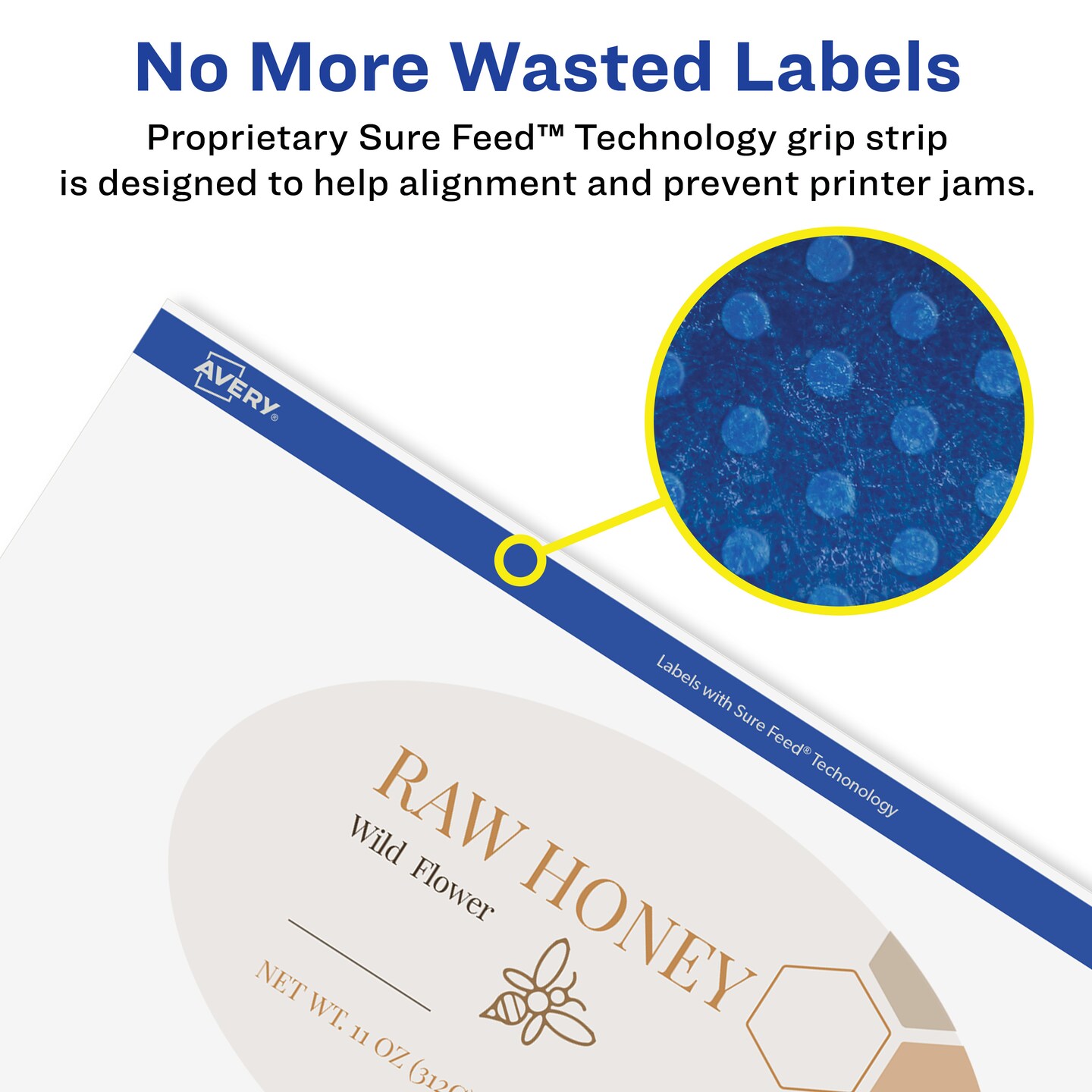 Avery Glossy White Oval Labels with Sure Feed, 4&#x22; x 6&#x22;