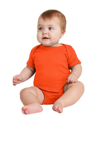Rabbit Skins&#xAE; Infant Baby Rib Bodysuit Short Sleeve