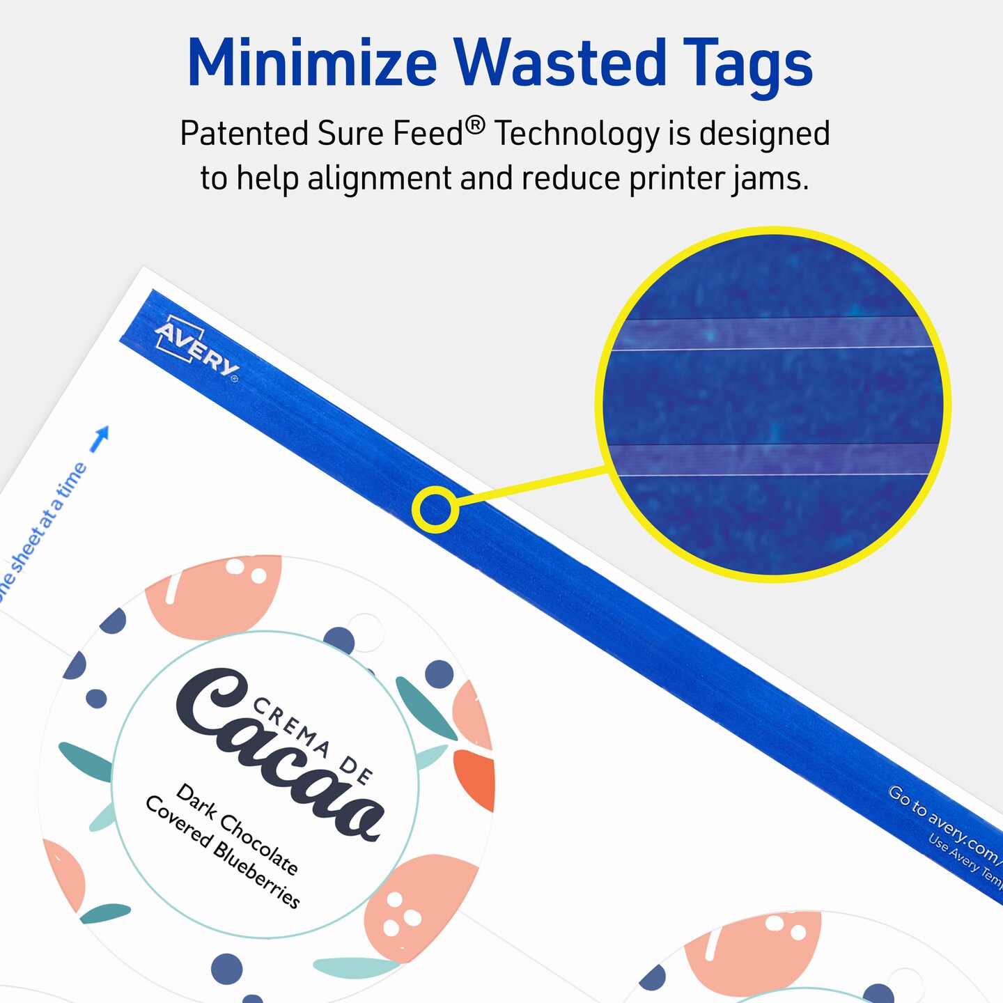 3&#x22; Diameter Round, Matte White Printable Tags
