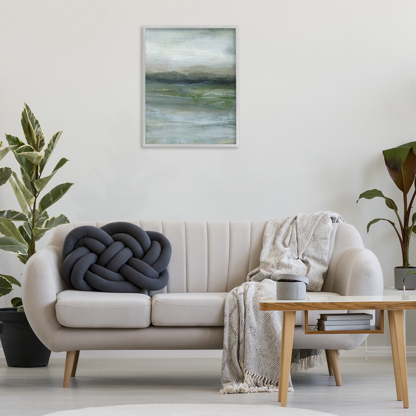 Stupell Industries Abstract Landscape View Framed Giclee Wall Art Design by Haley Knighten