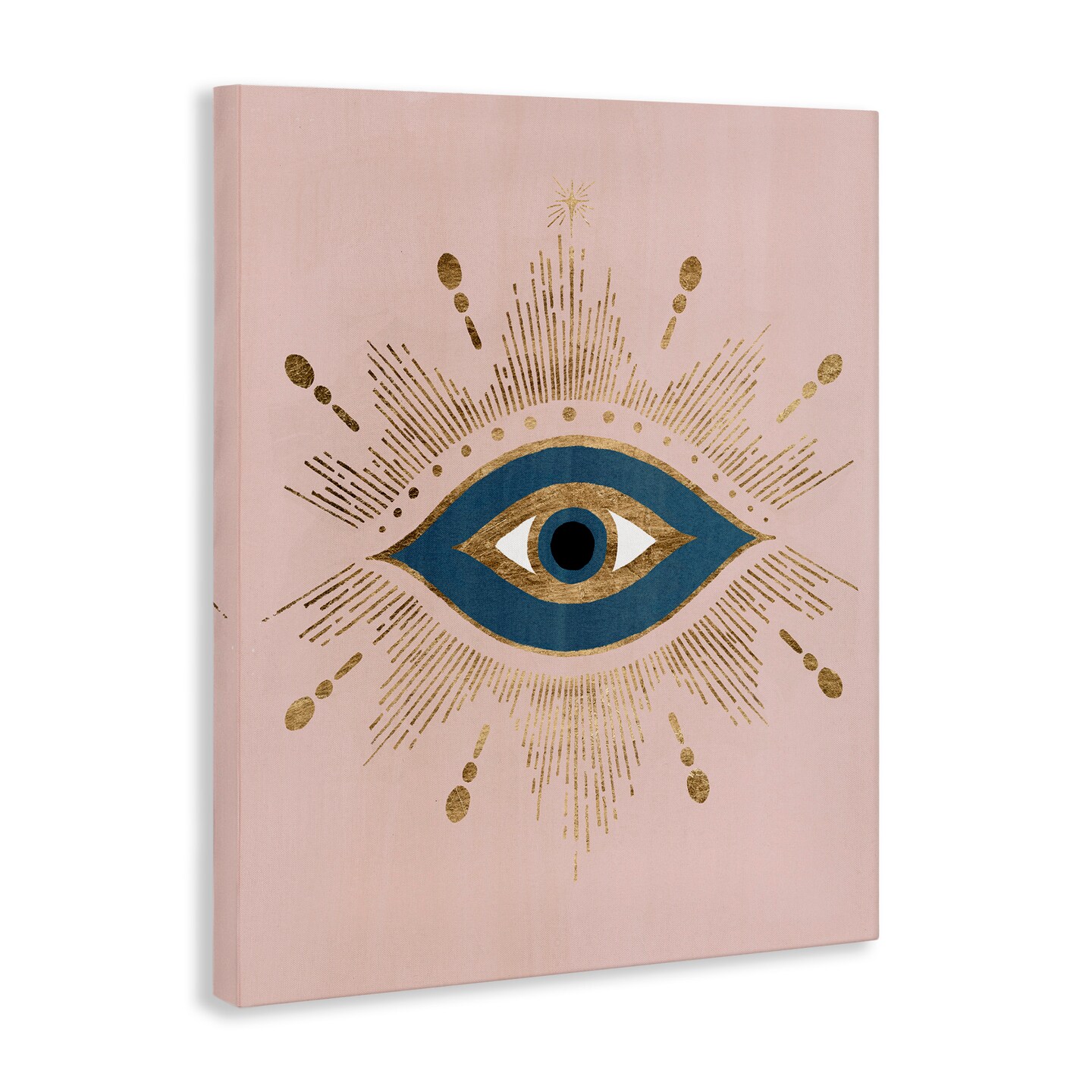 Stupell Industries Evil Eye Glam Boho Pattern Canvas Wall Art