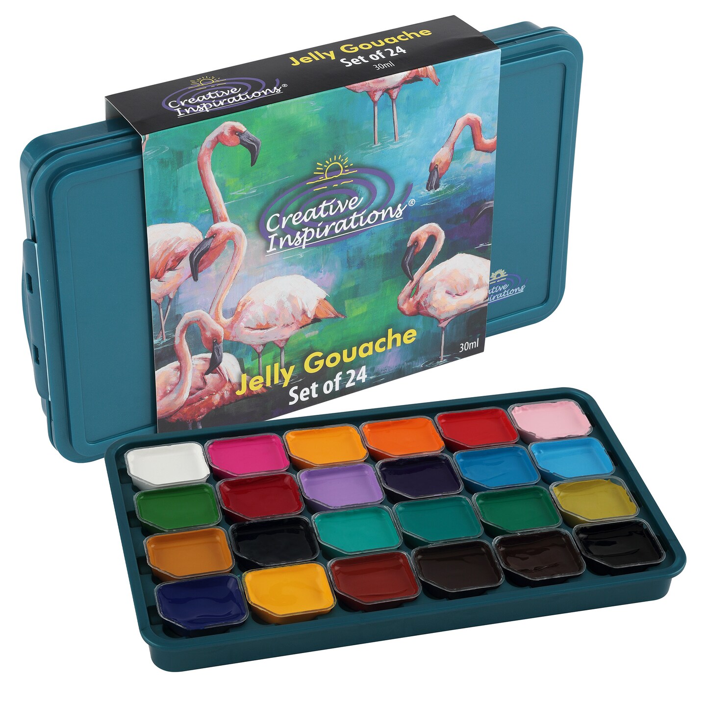 Creative Inspirations Jelly Gouache - Assorted Colors and Sizes - Unique &#x26; Vibrant Jelly Gouache Paint for Artists, Beginners, Painting Parties and More