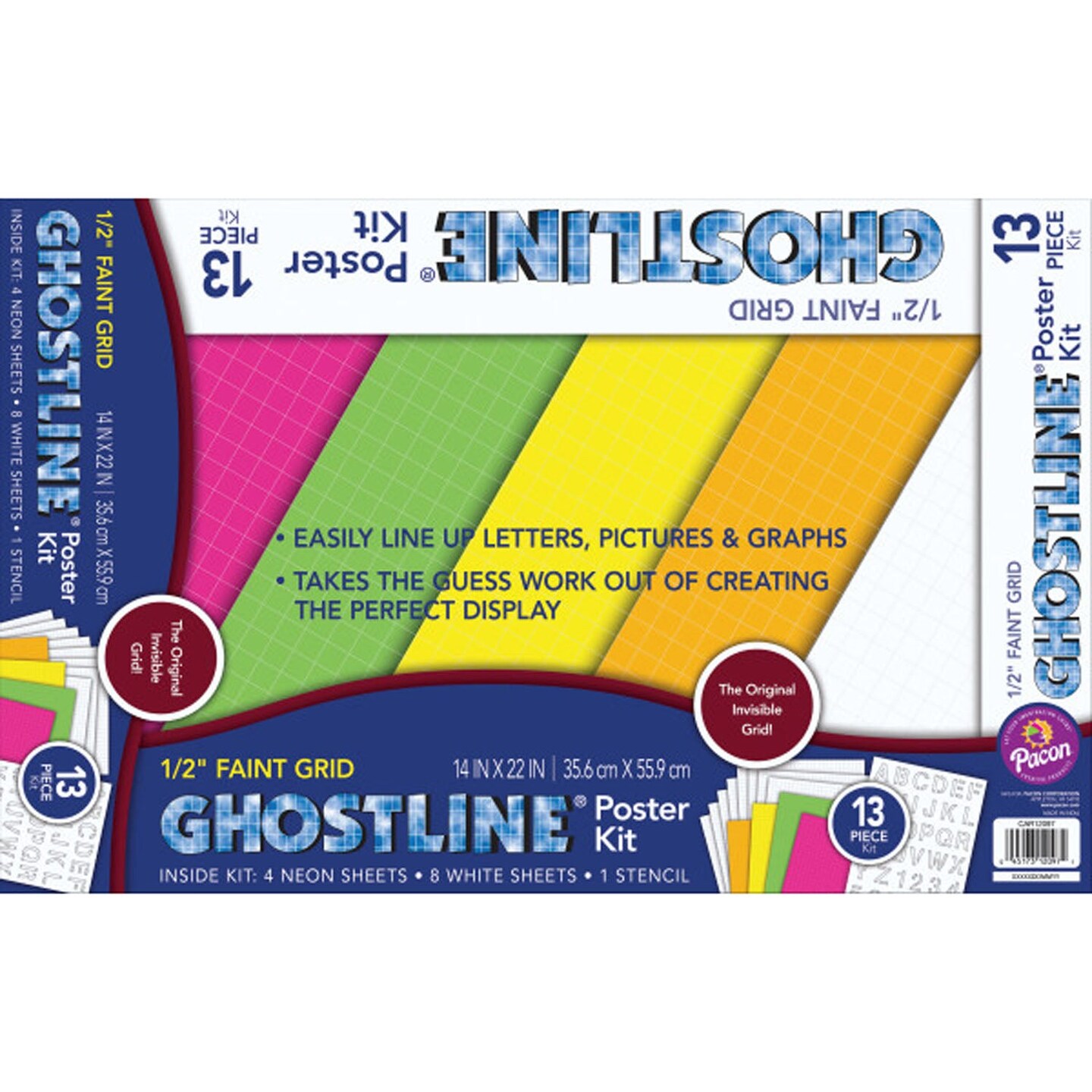Poster Board Kit, 5 Assorted Colors, 14&#x22; x 22&#x22;, 13 Pieces