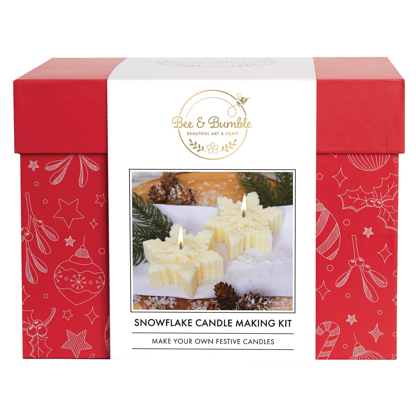 Bee &#x26; Bumble Snowflake Candle Making Kit