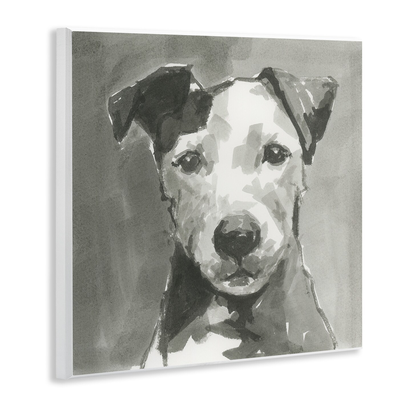 Stupell Industries Muted Dog with Quiet Expression Wall Plaque Art