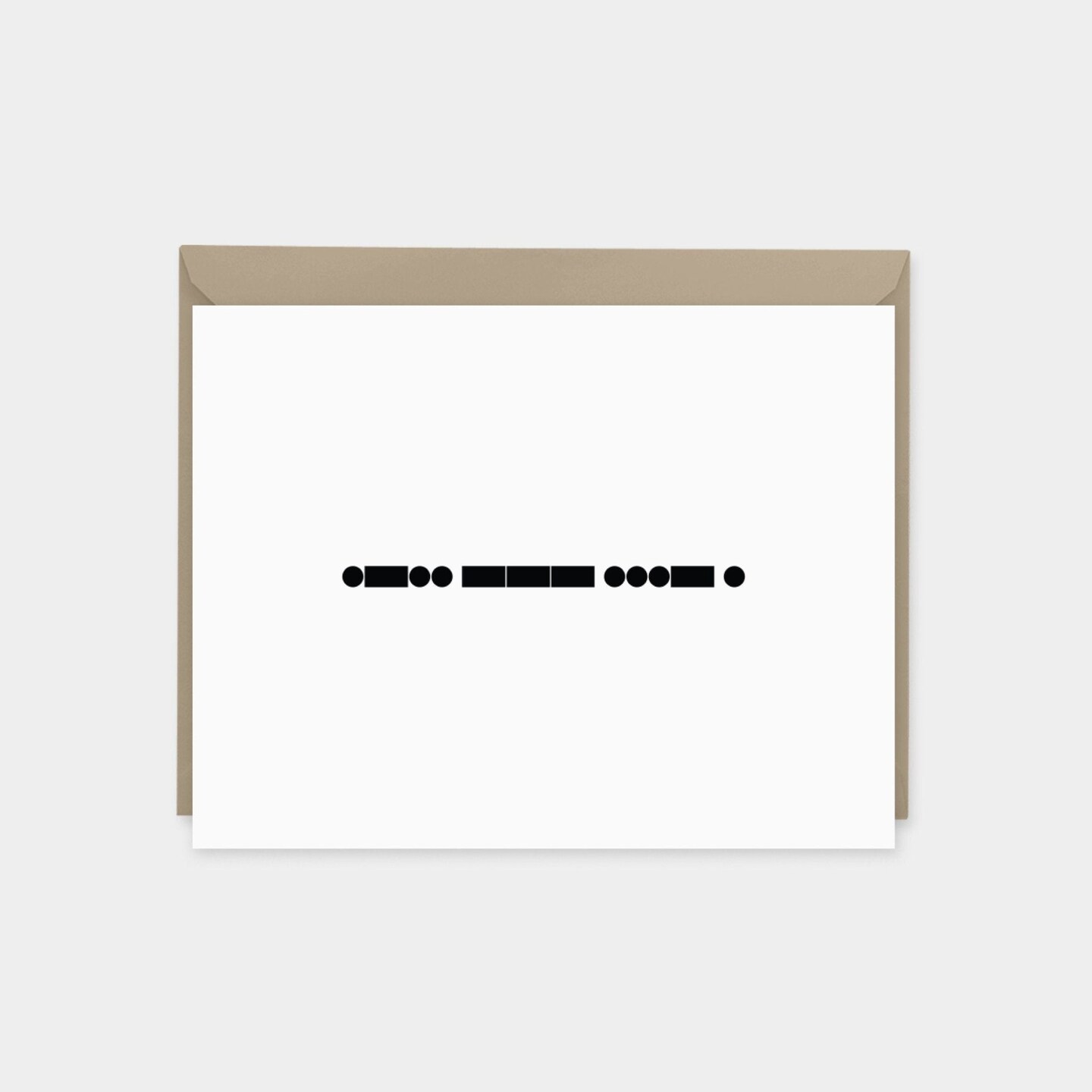 Morse Code &#x22;Love&#x22; Card, Recycled Blank