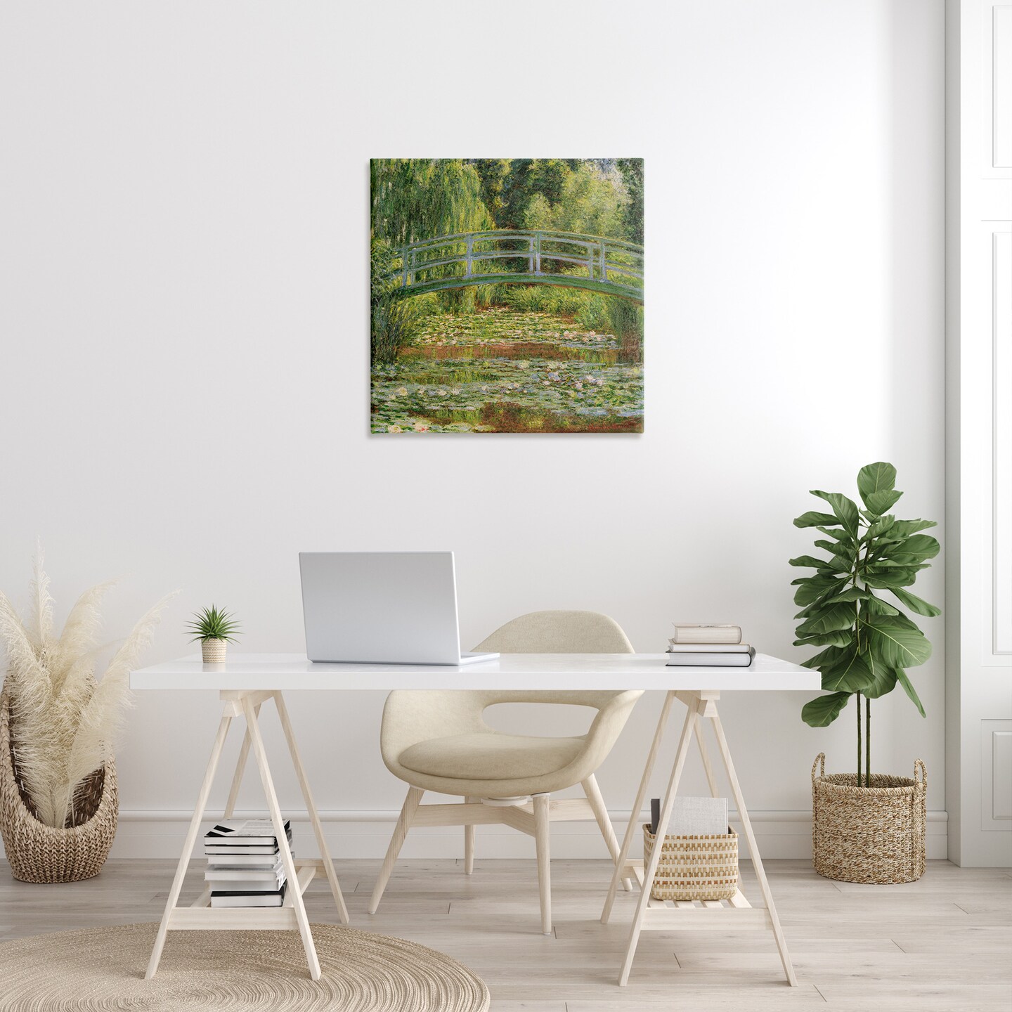 Stupell Industries Water Lily Pond Monet Classic Painting Canvas Wall Art