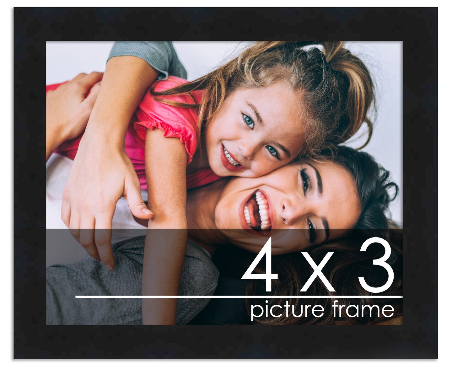 4x3 Solid Wood Picture Frame with UV-Resistant Acrylic & Acid-Free Backing, Available in 6 Finishes: Matte Black, Matte White, Metallic Bronze, Silver, Natural Wood Grain & Mahogany
