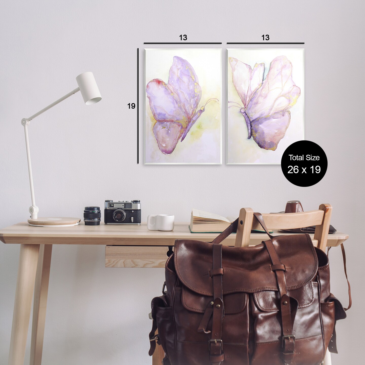 Stupell Industries Girls Glam Butterfly Wings Wall Plaque Art