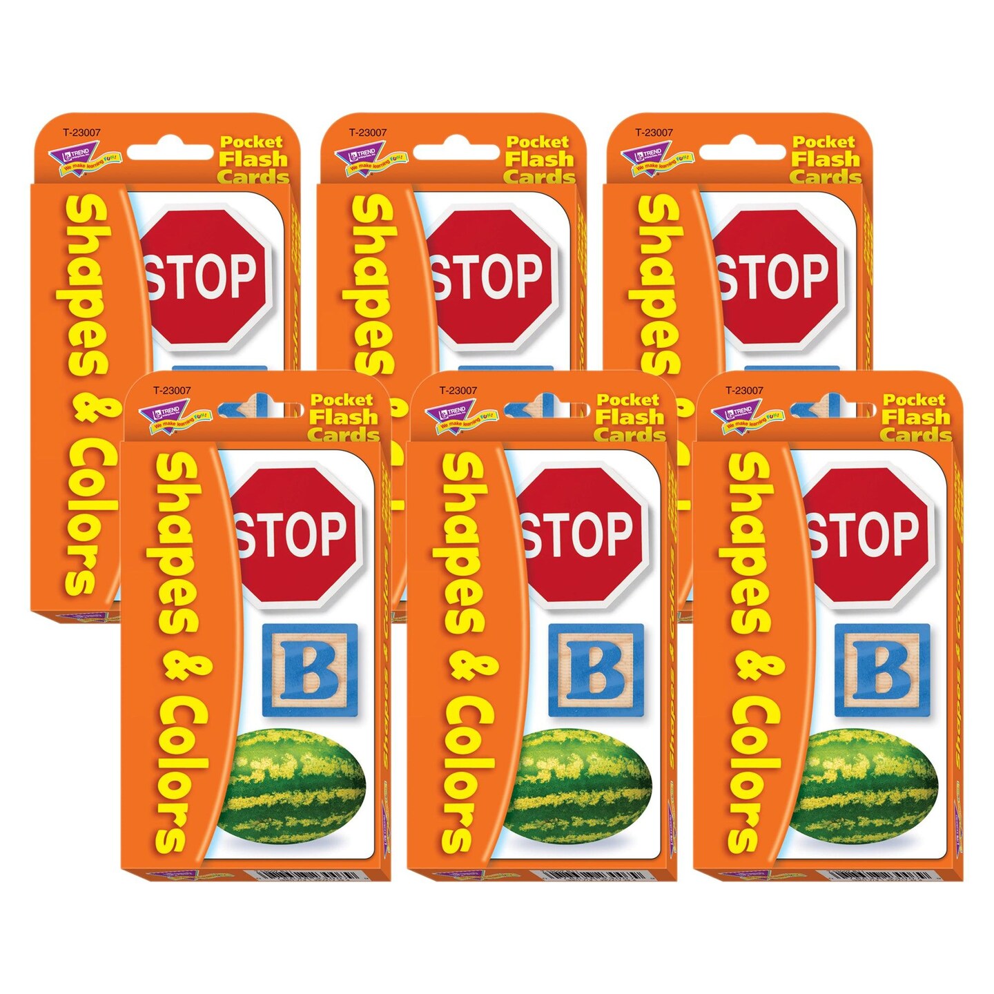 Shapes &#x26; Colors Pocket Flash Cards, 6 Packs