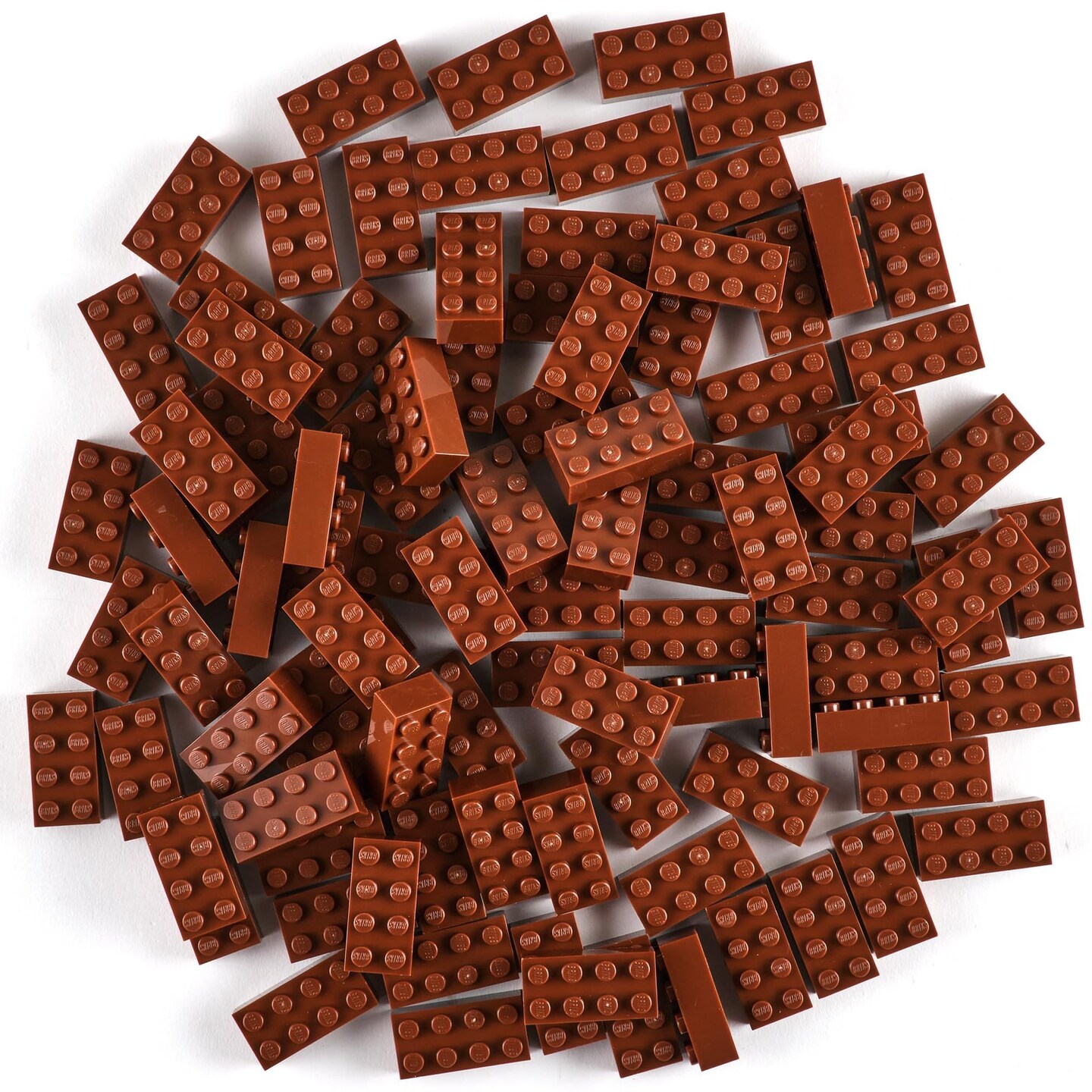 Strictly Briks Classic Bricks Starter Kit, Brown, 96 Pieces, 2x4 Studs, Building Creative Play Set for Ages 3 and Up, 100% Compatible with All Major Brick Brands