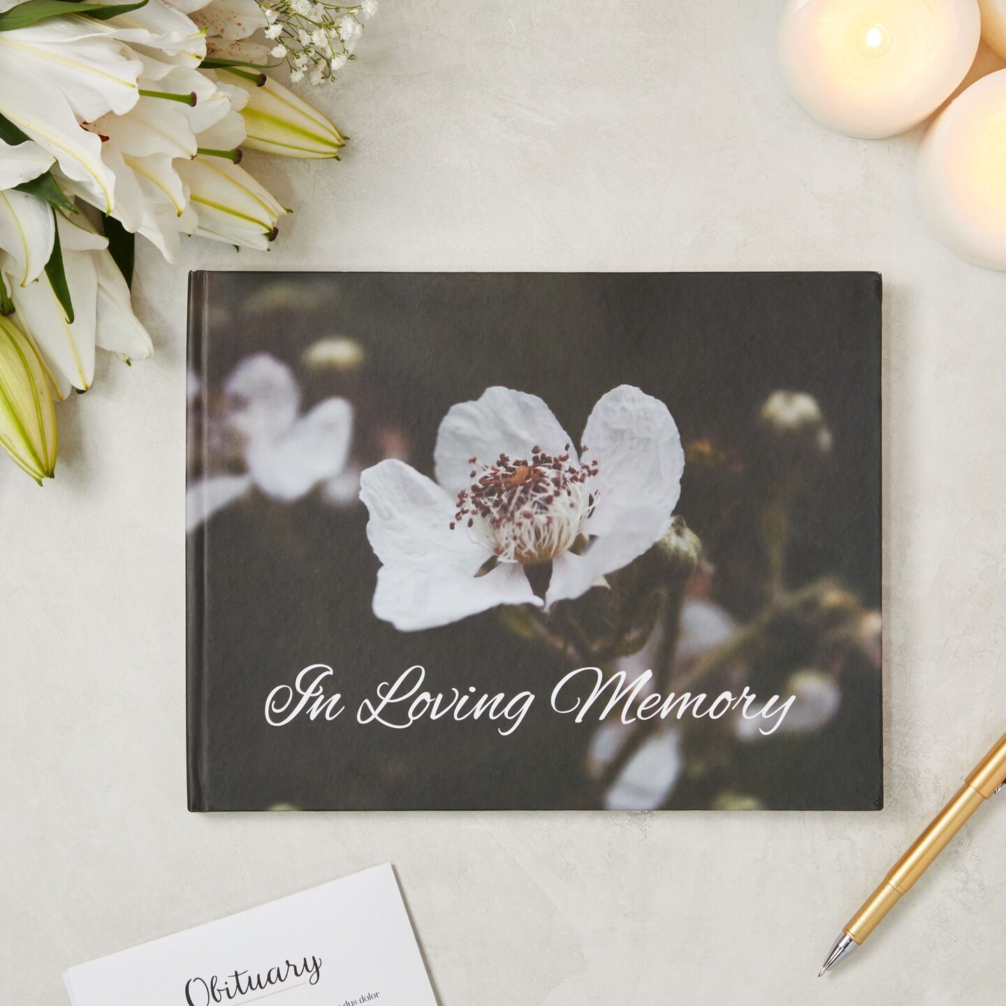 In Loving Memory Funeral Guest Book for Memorial Service, Celebration of Life (94 Pages, 11 x 8.5 in)