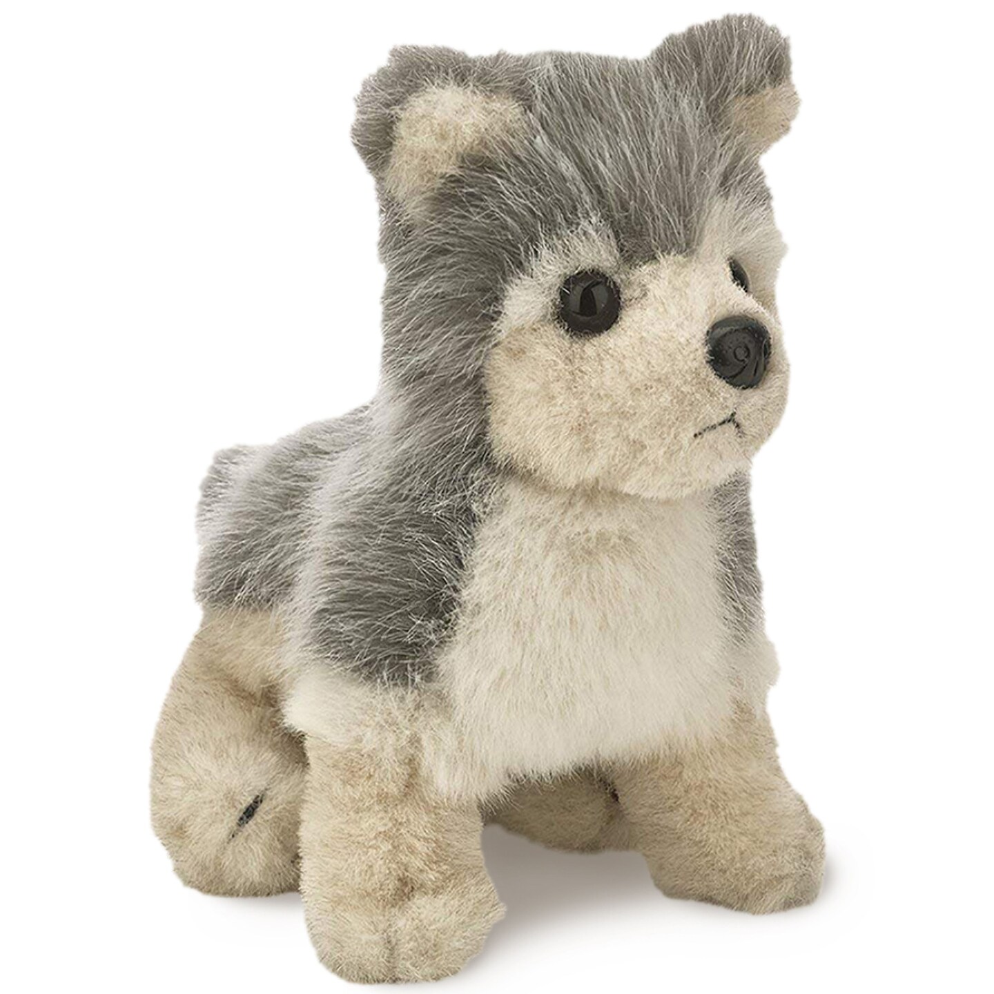 Bearington Timber The Gray Wolf: 8” Tall Stuffed Animal Plush Wolf with Ultra-Soft Fur, Realistic Details and Premium Fill; Great Birthday for Children and Wildlife Lovers of All Ages