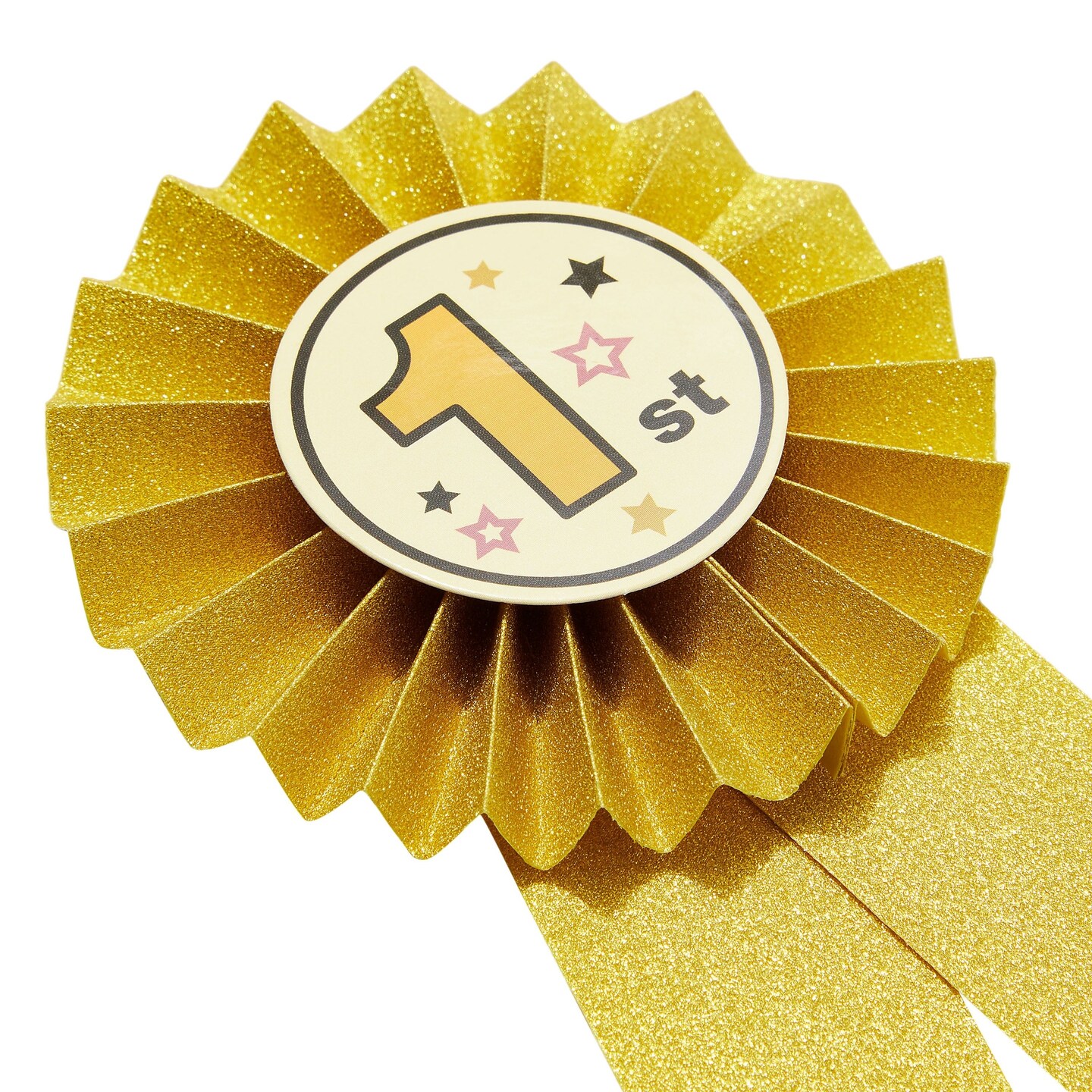 24-Pack Award Ribbons, 1st, 2nd, and 3rd Place Recognition Awards, Rosette Victory Ribbons for Sports Event, Spelling Bees, School Science Fairs, Talent Shows Contest (Gold, Silver, Bronze)