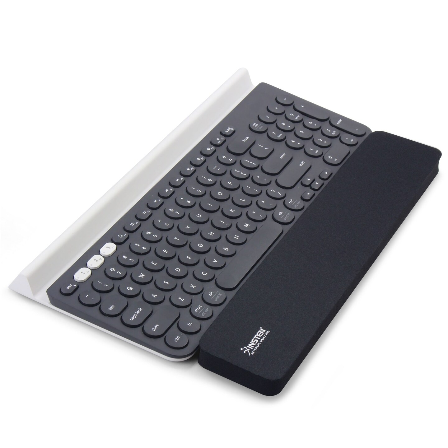 Keyboard Wrist Rest Pad Ergonomic Support for Computer Laptop Typing, Black, 13.8" x 2.8"