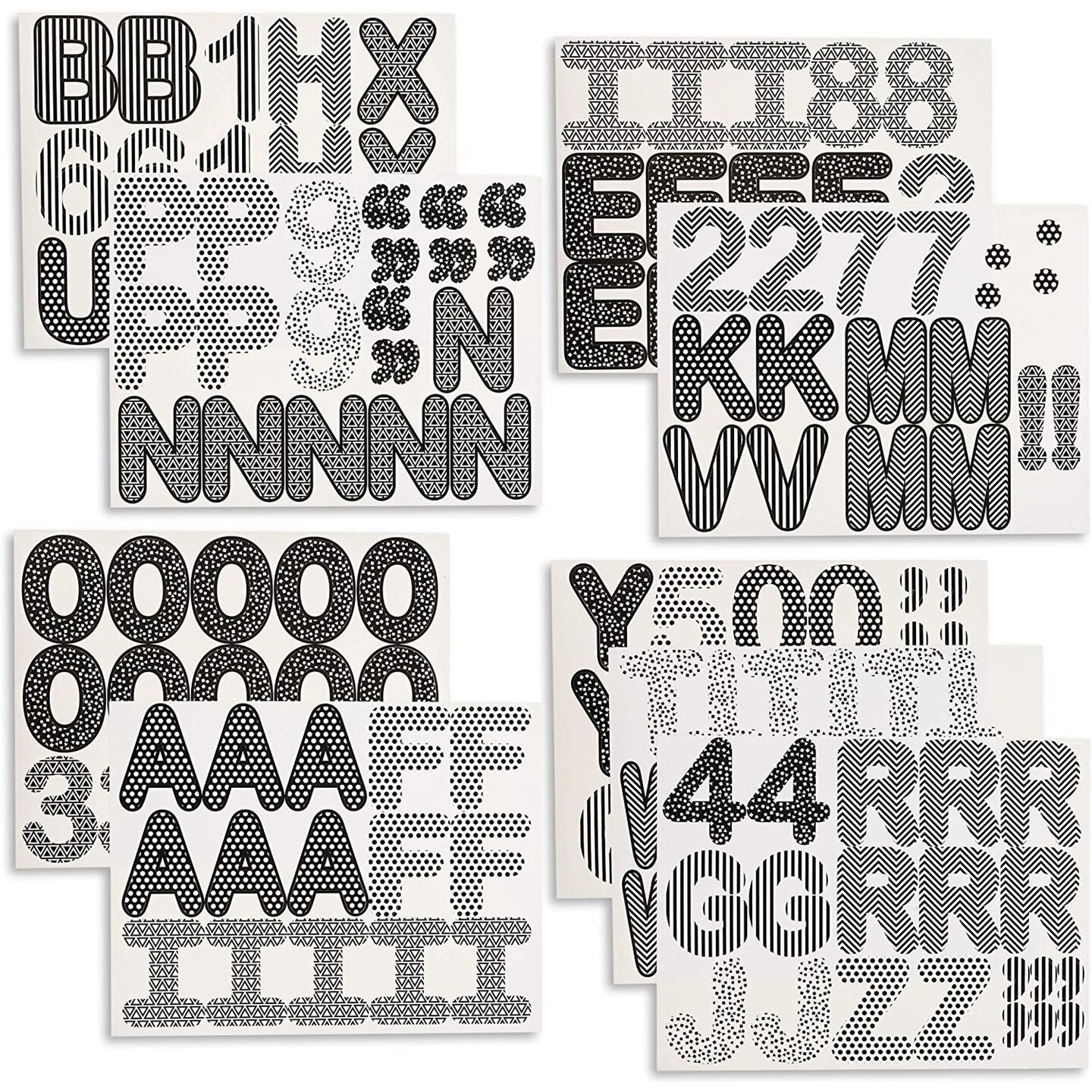 Juvale Bulletin Board Alphabet Letters and Numbers (144 Count)
