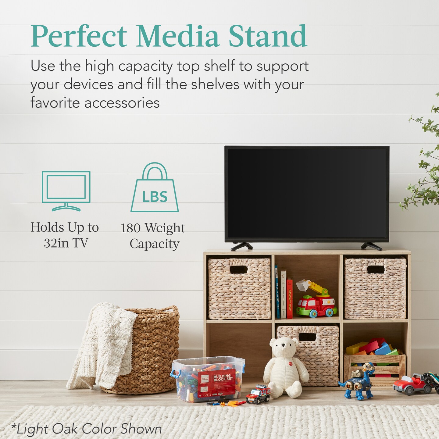 Best Choice Products 6-Cube Bookshelf, 11in Display Storage System, Organizer w/ Removable Back Panels