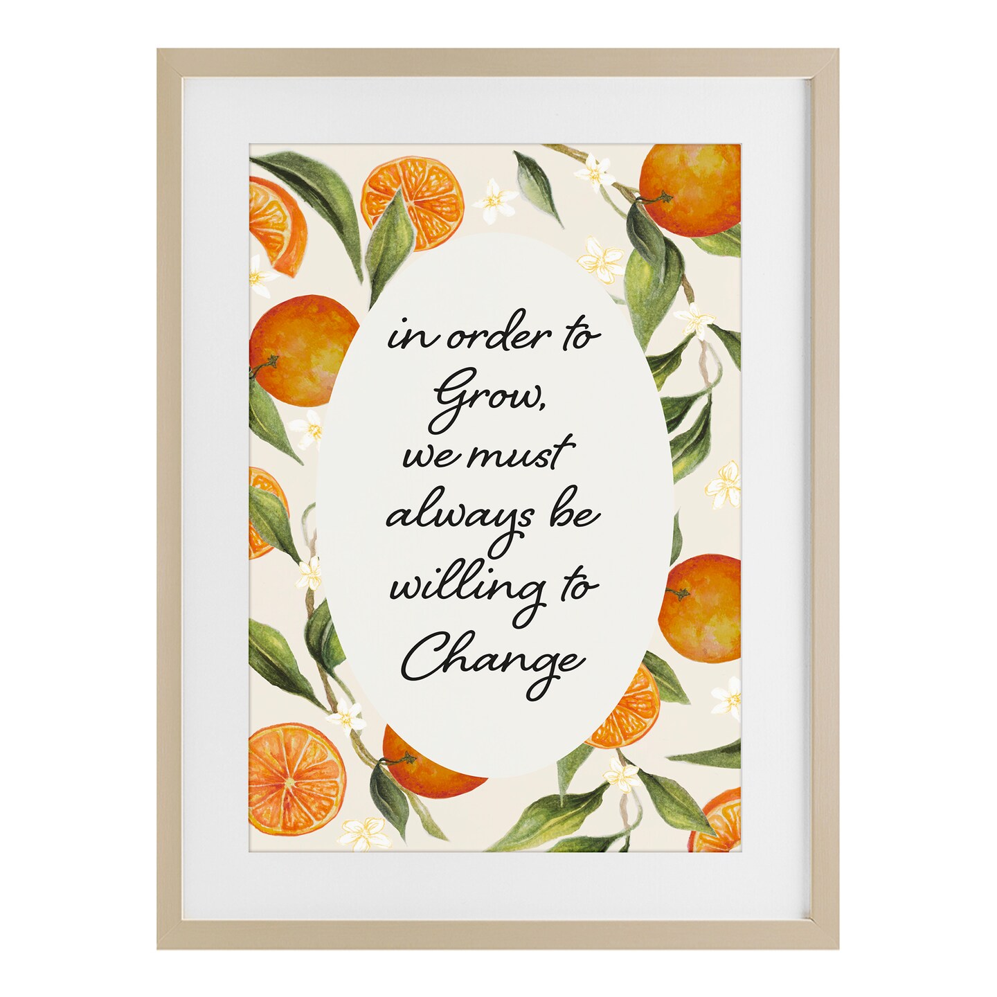 Stupell Industries Willing To Change Quote Framed Print Under Glass, design by Janice Gaynor