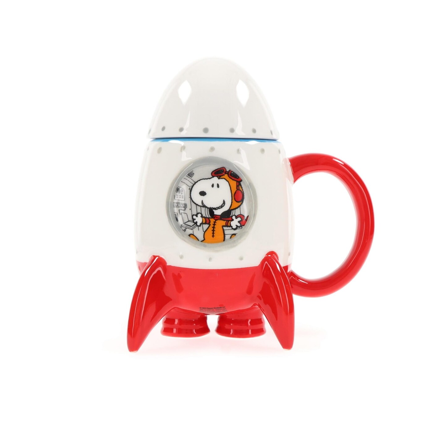 Peanuts Snoopy in Rocketship 15oz Molded Mug with Cap | Michaels