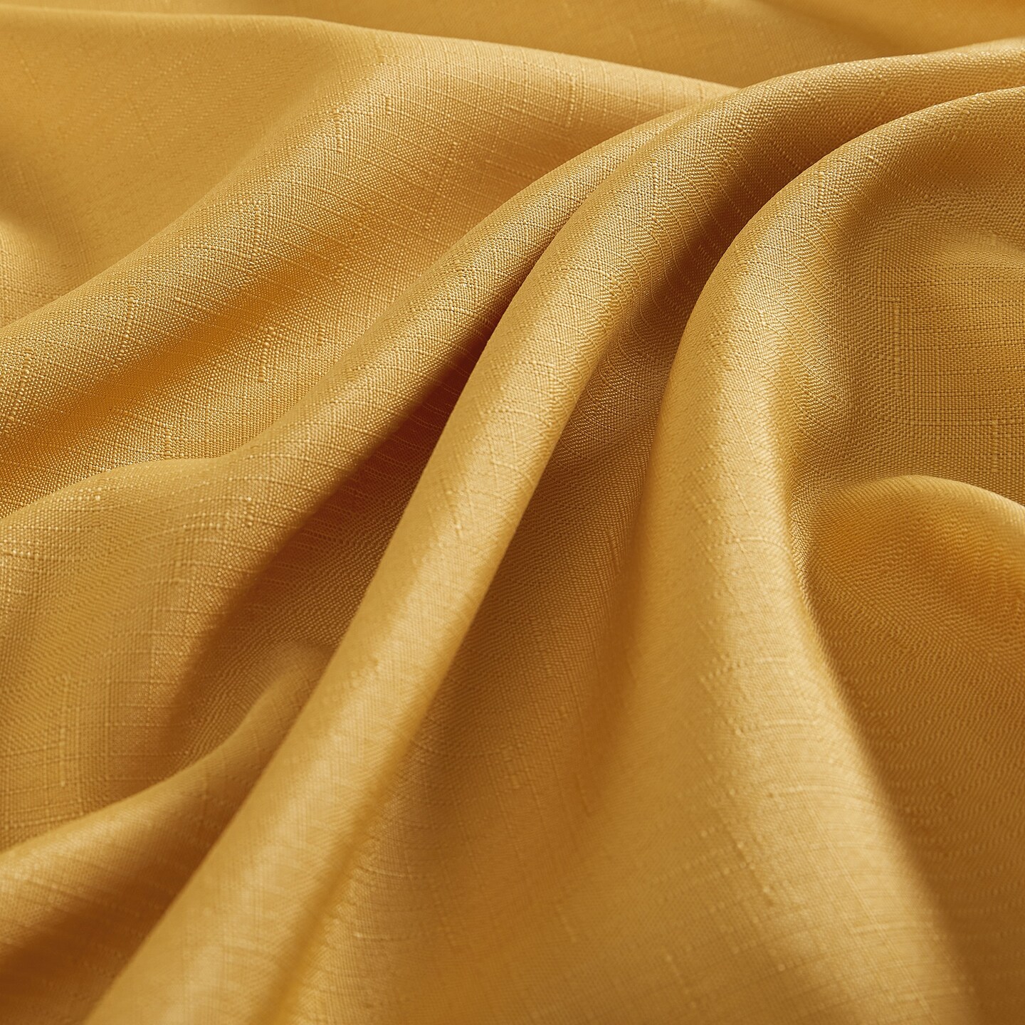 Threadmade Home Alison Eyelet Punched Border Fabric Tablecloth, Golden Yellow - 52"W x 52"L Square
