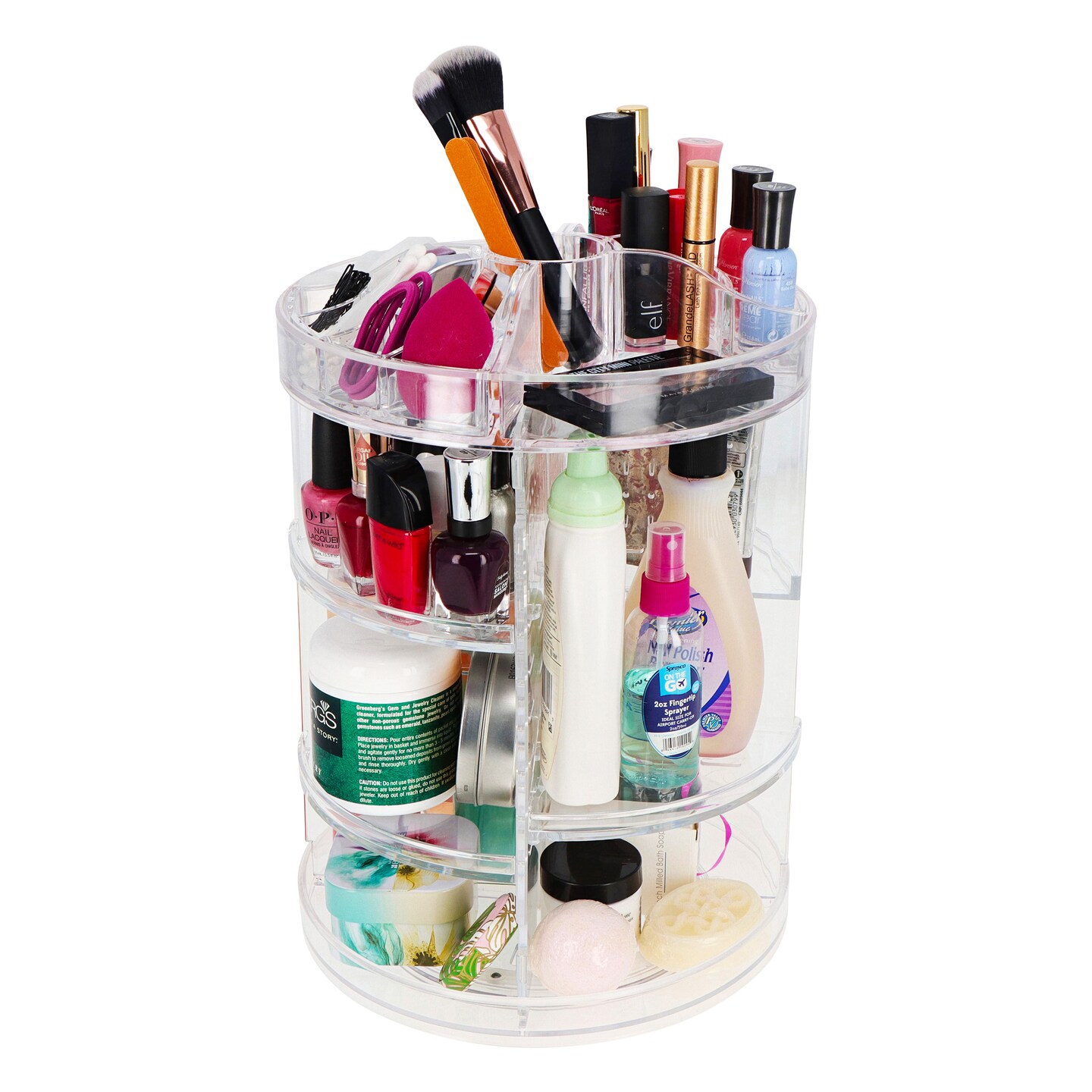 7Penn Acrylic Cosmetic Organizer Countertop Unit - Rotating Makeup Organizer