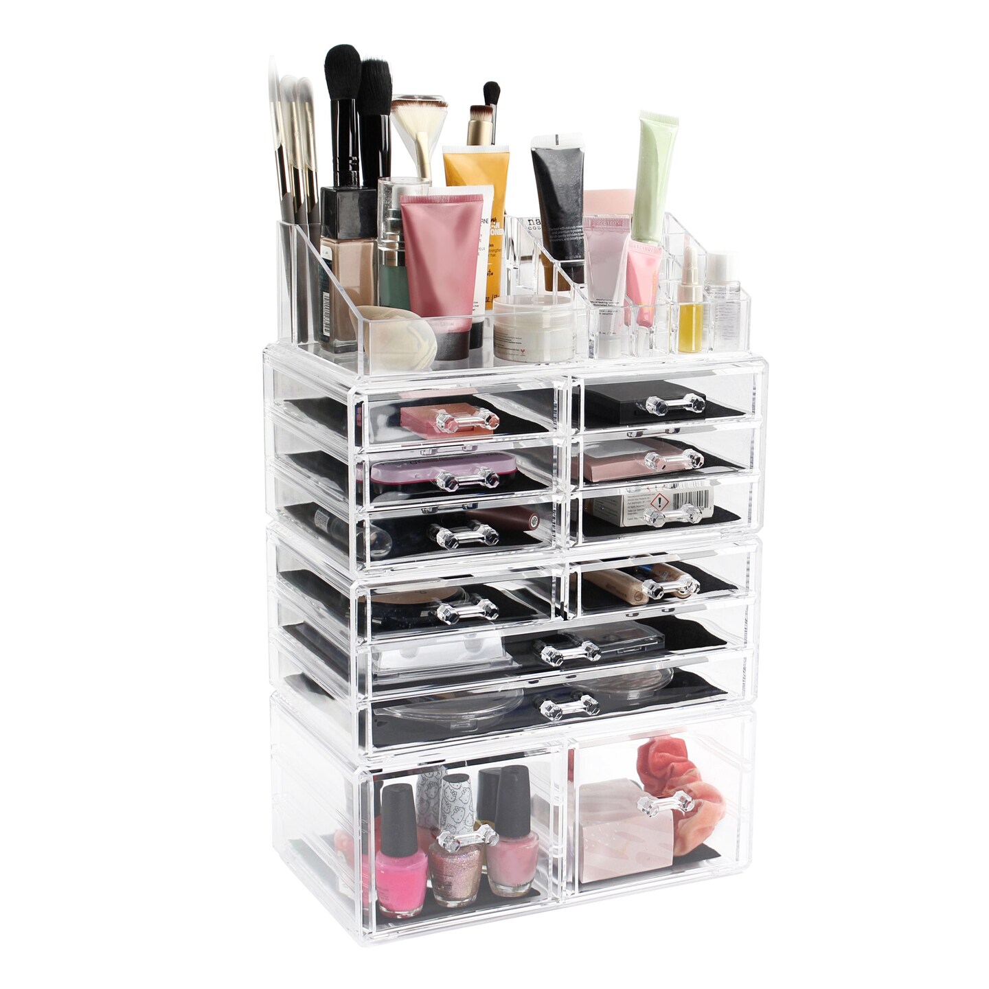 7Penn Extra Large Makeup Organizer Stand - 4pc Make Up Organizers and Storage