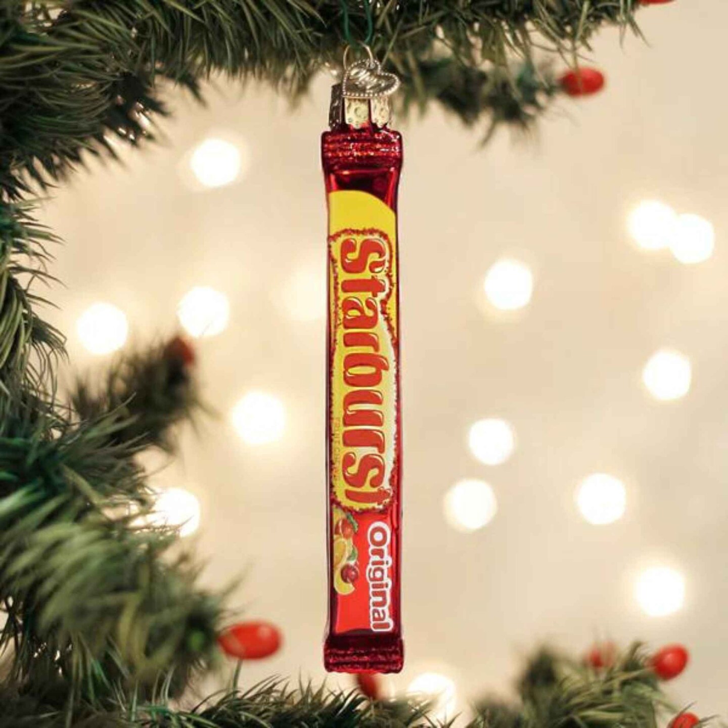 Old World Christmas 5.0 Inch Starburst Tree Ornament , Original Candy Fruit Flavor