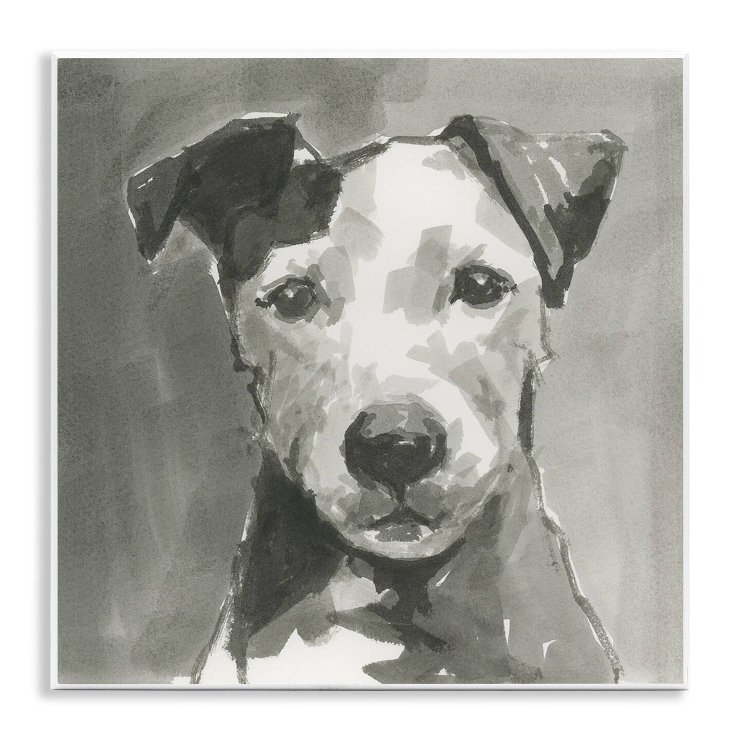 Stupell Industries Muted Dog with Quiet Expression Wall Plaque Art