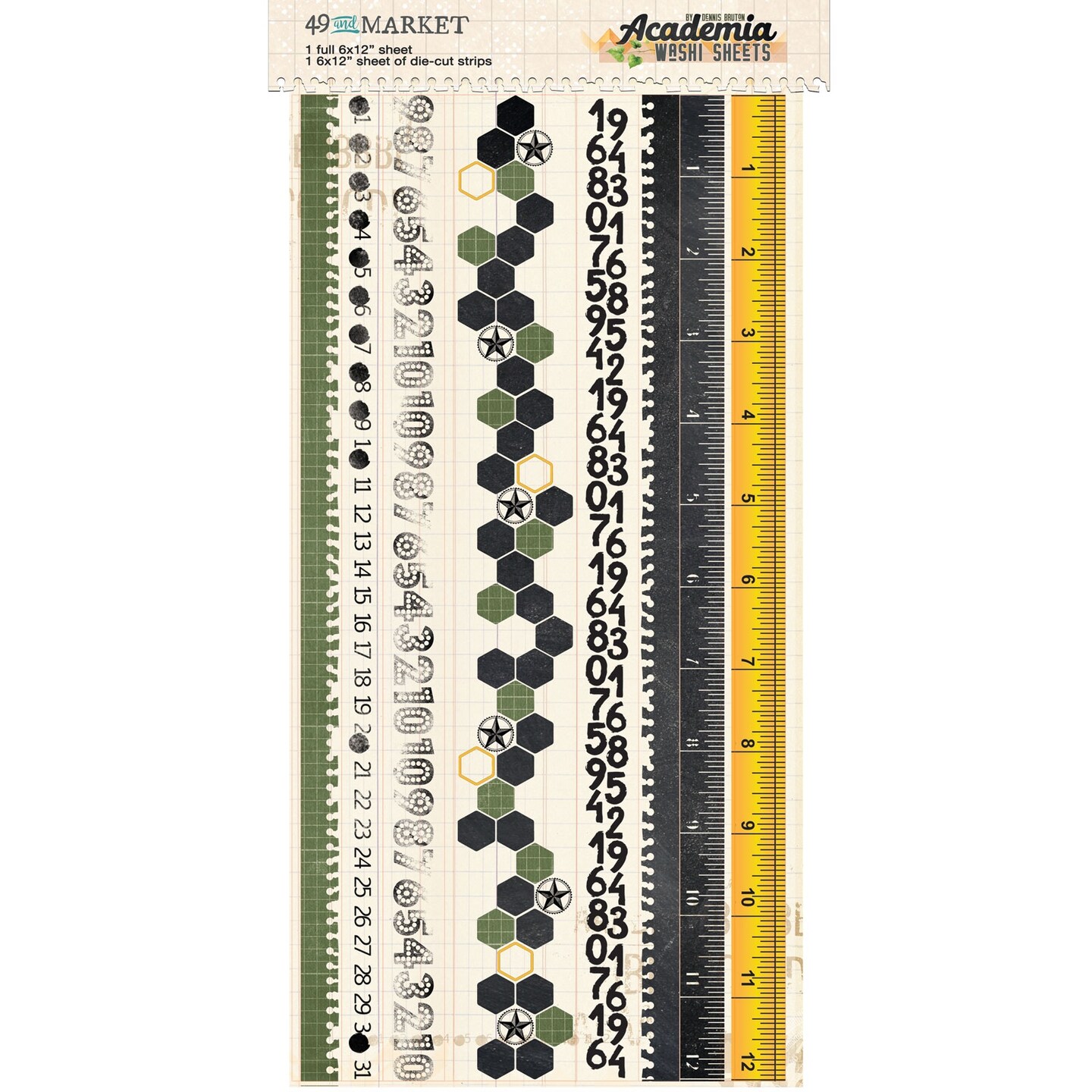Academia Washi Tape Sheet Set-Academia