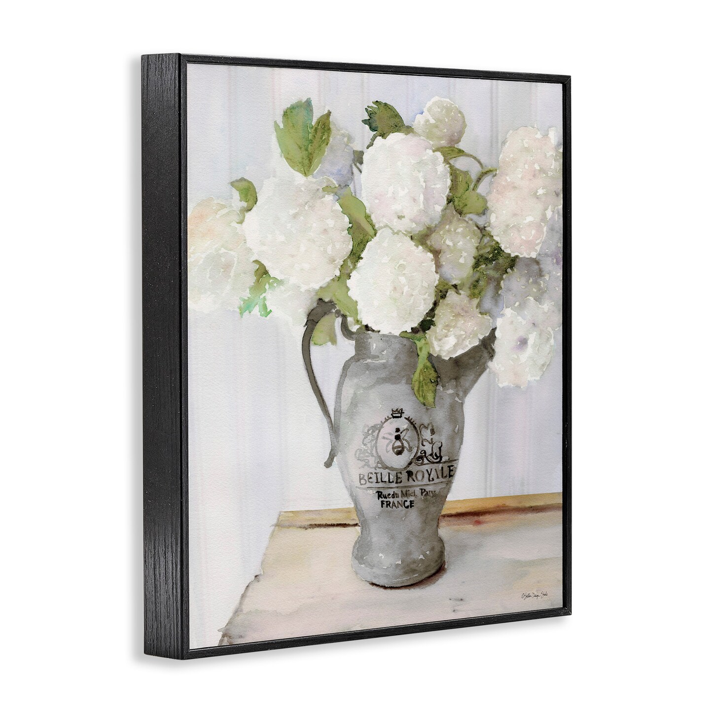 Stupell Industries Hydrangea in French Country Pitcher Framed Giclee Art