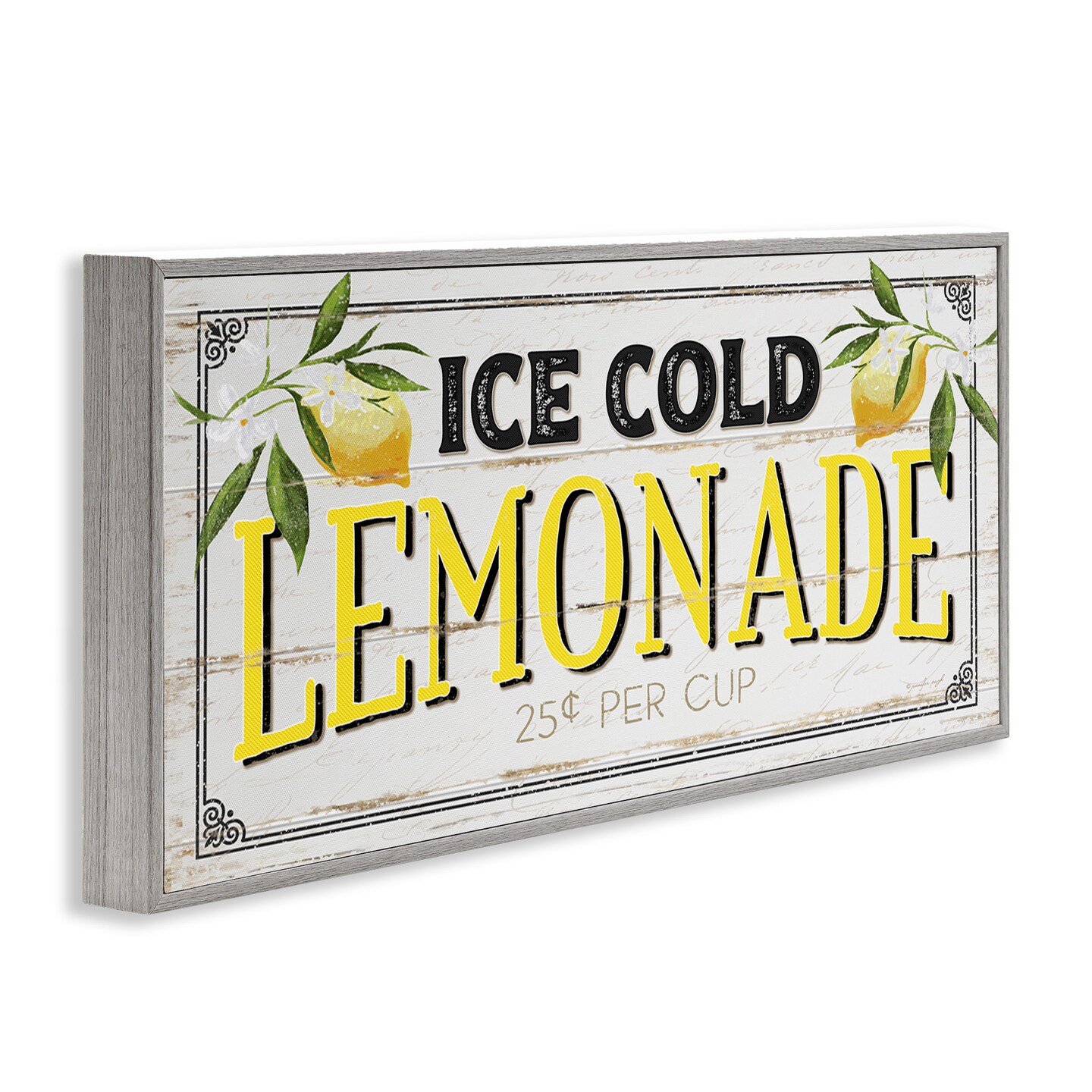 Stupell Industries Vintage Lemonade Stand Sign Framed Giclee Art