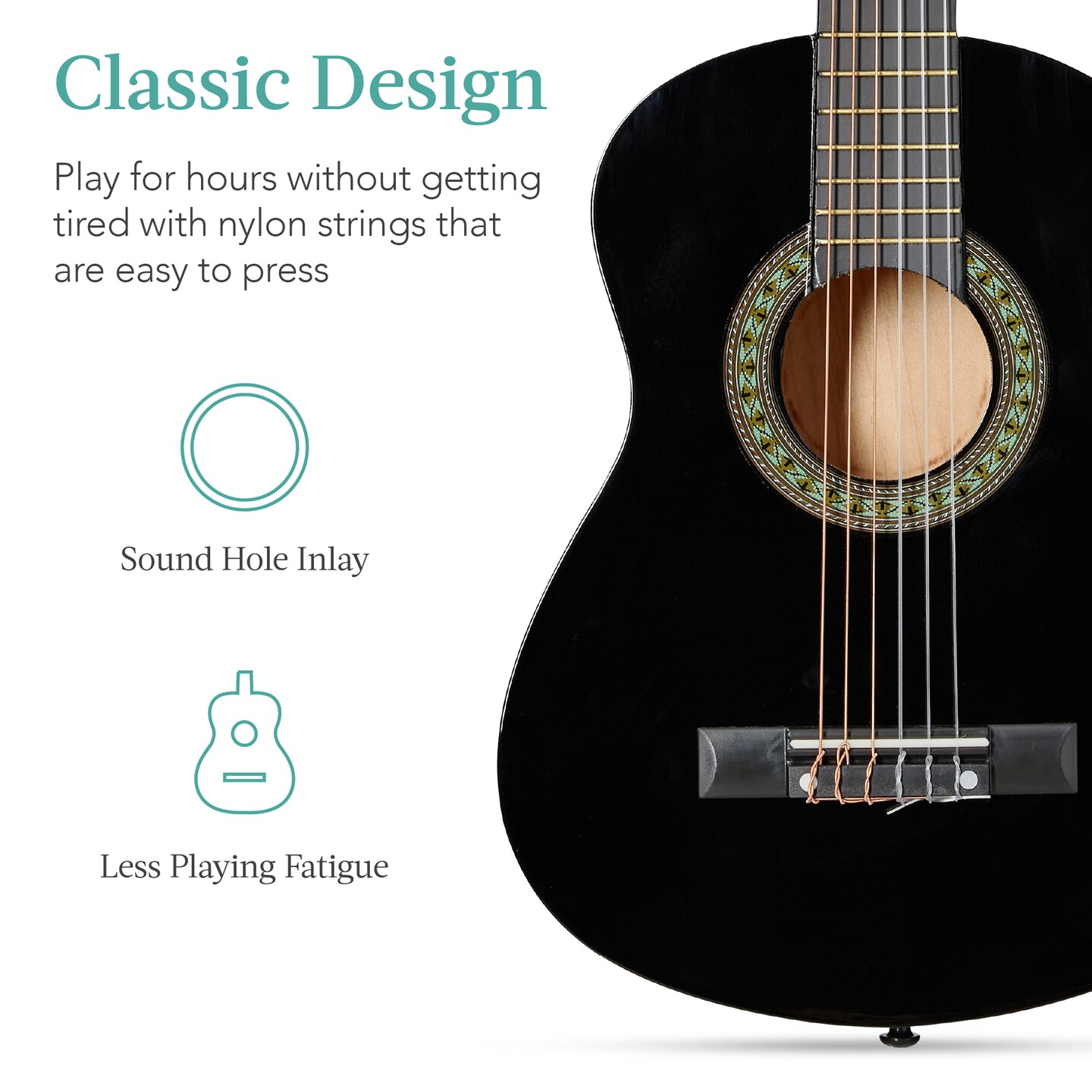 Best Choice Products 30in Kids Acoustic Guitar Beginner Starter Kit with Strap, Case, Strings